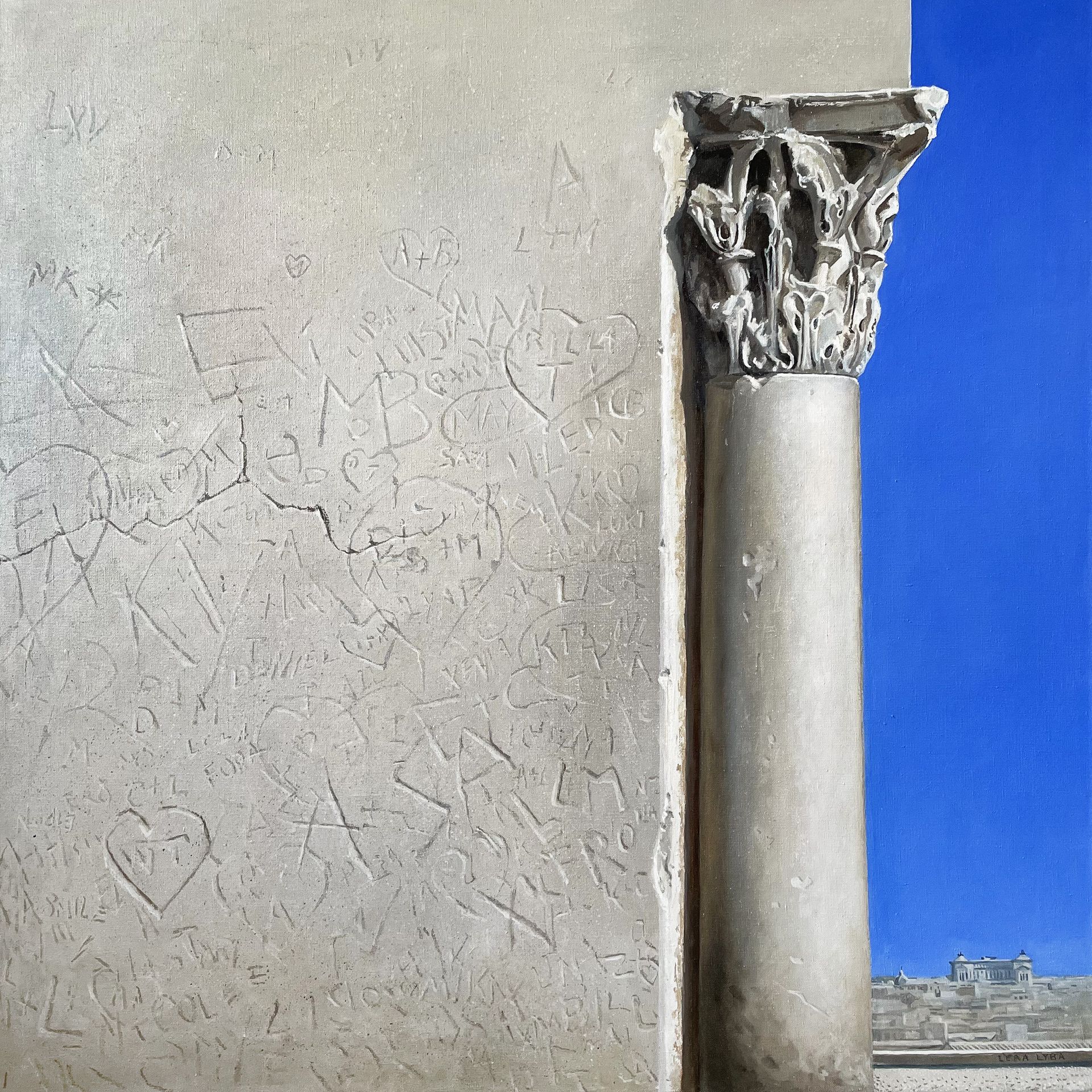 Лера Лыба (Картина, живопись - 
                  100 x 100 см) ROMA AETERNA