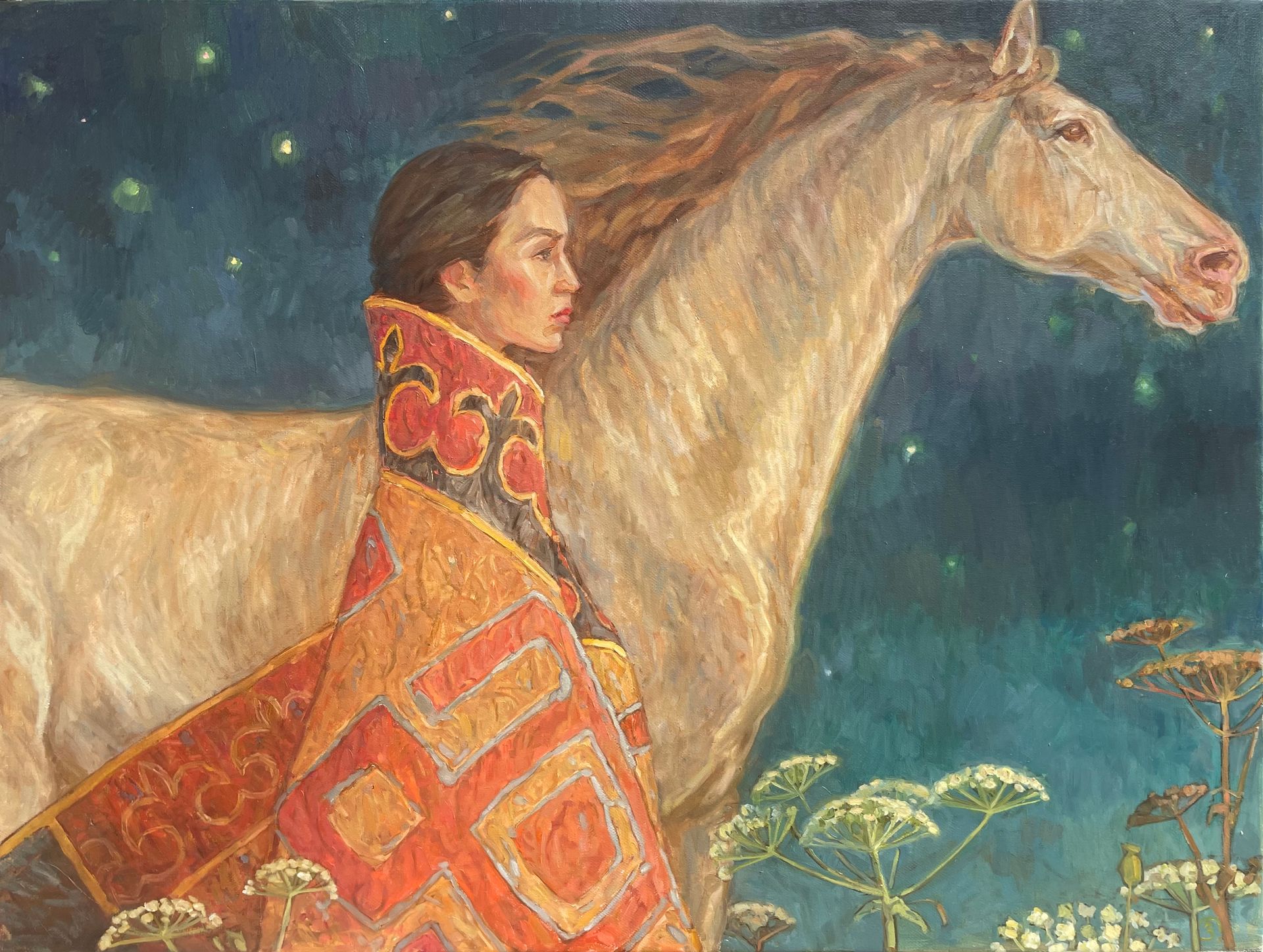 Залифа Хибатова (Картина, живопись - 
                  80 x 60 см) Айслу