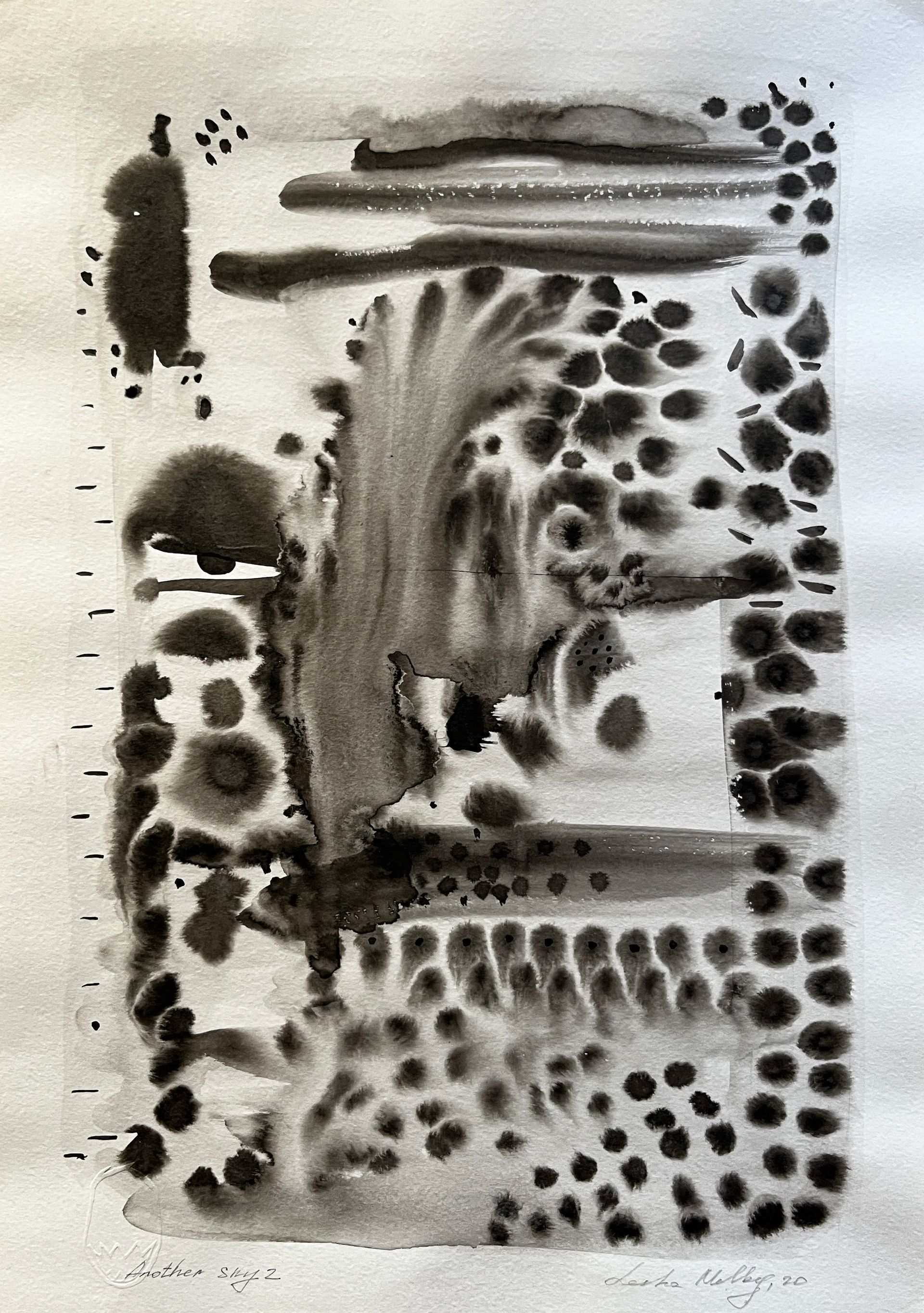 Леша Мелки (Авторская графика - 
                  30 x 40 см) ANOTHER SKY 2