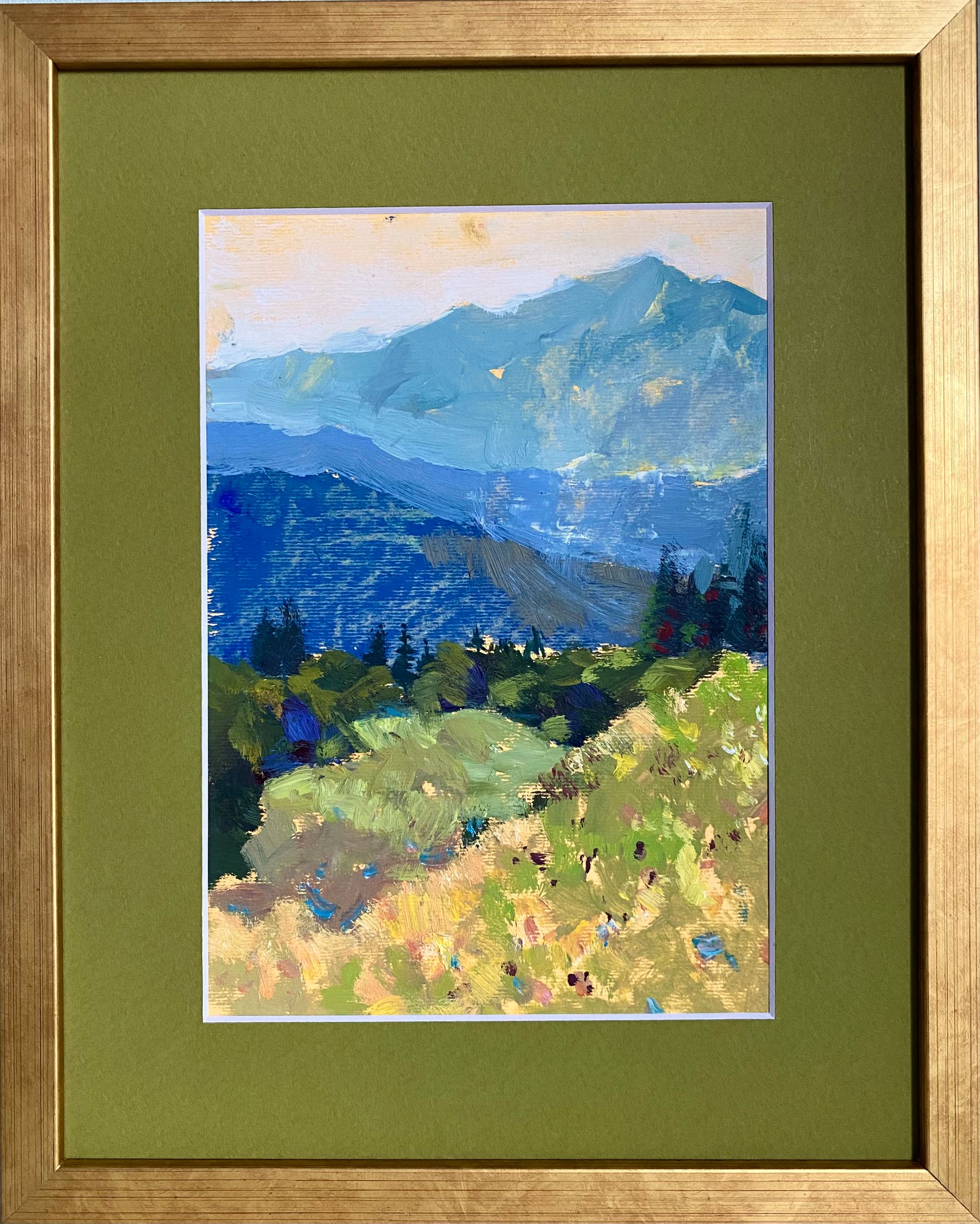 Алина Буглеева (Авторская графика - 
                  25 x 35 см) Кавказские горы