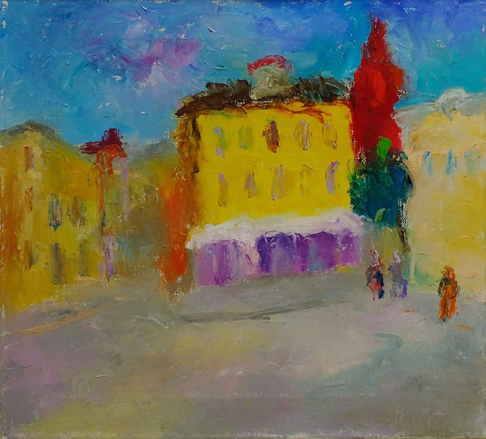 Михаил Шканин (Картина, живопись - 
                  50 x 45 см) Страстной бульвар