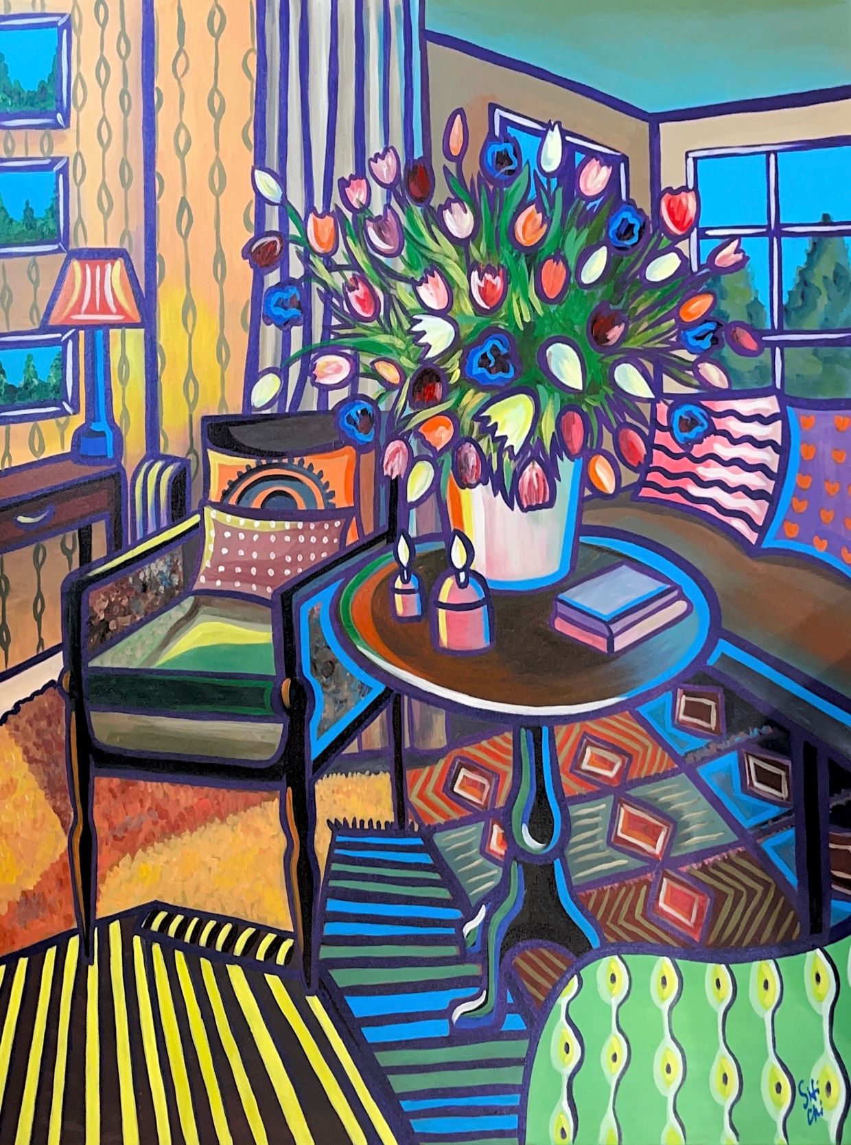 SIFI CHI (Картина, живопись - 
                  100 x 120 см) Февраль ll