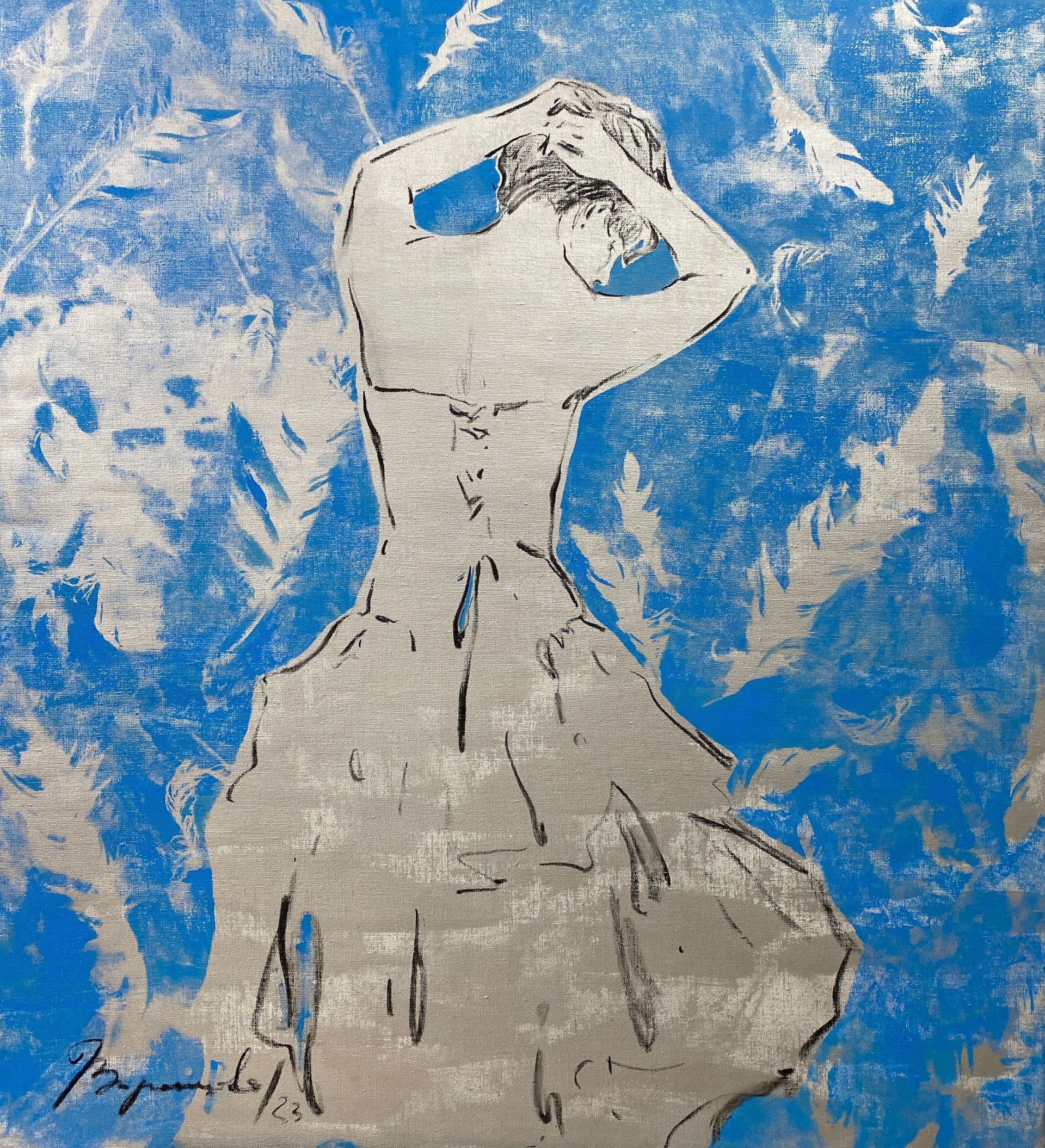 Надежда Воронцова (Картина, живопись - 
                  90 x 100 см) Лебединое озеро