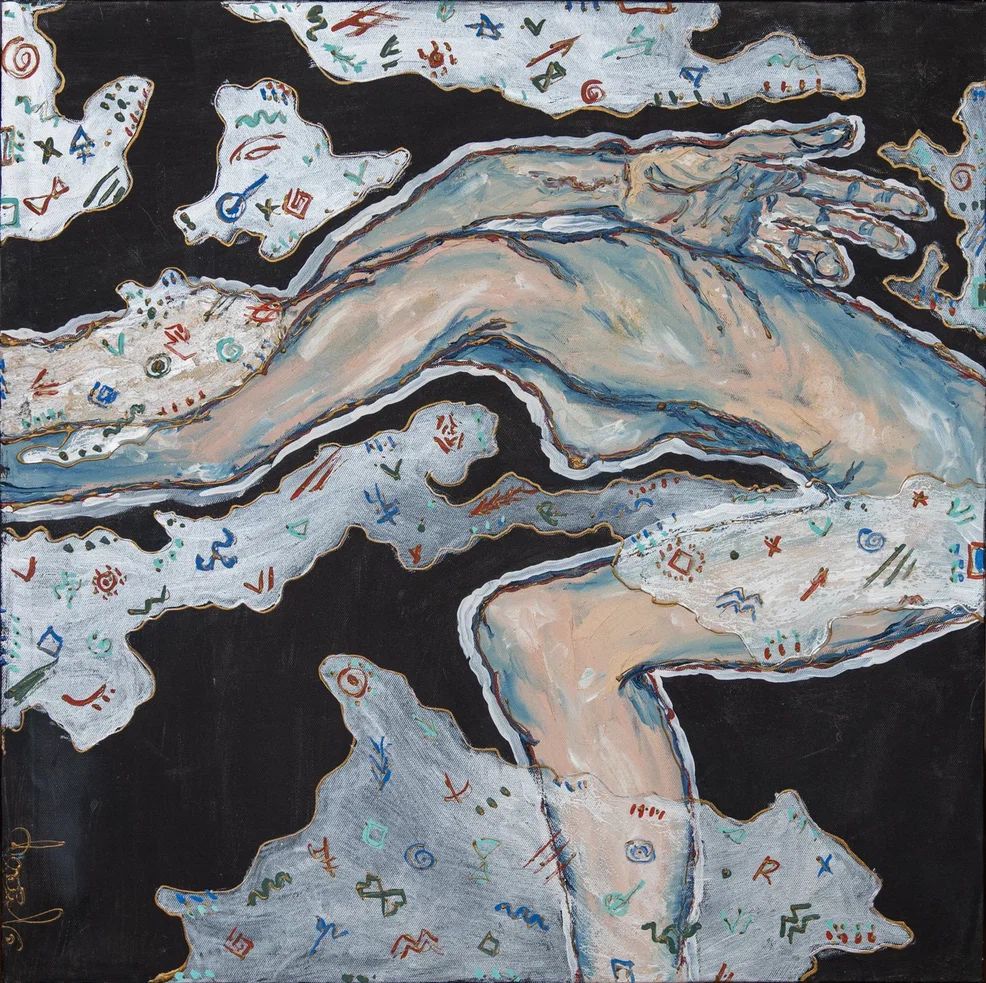 Александра Халипская (Картина, живопись - 
                  50 x 50 см) не-м-ой-я