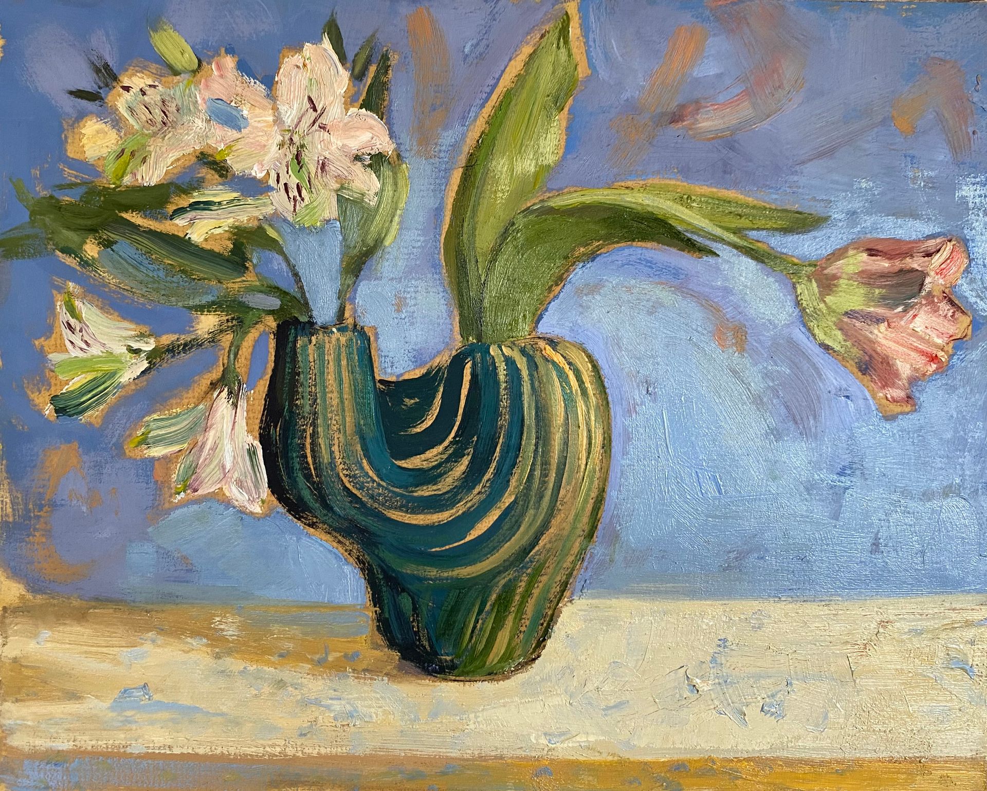 Алина Буглеева (Картина, живопись - 
                  35 x 25 см) Альстромерии