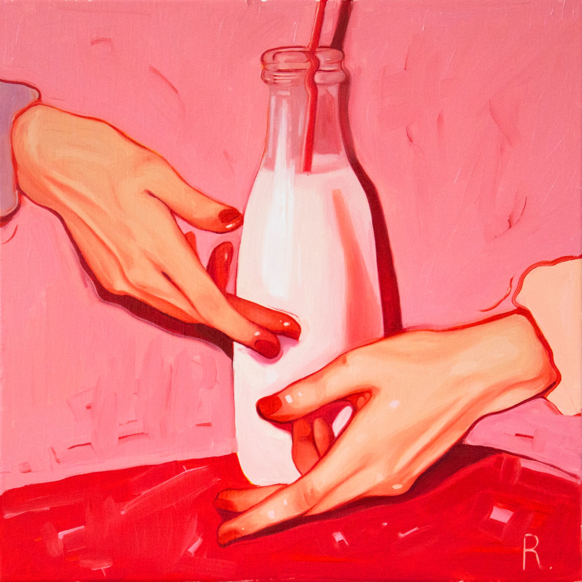 Полина Раскольникова (Картина, живопись - 
                  40 x 40 см) Сахарное молоко (Candy Milk)