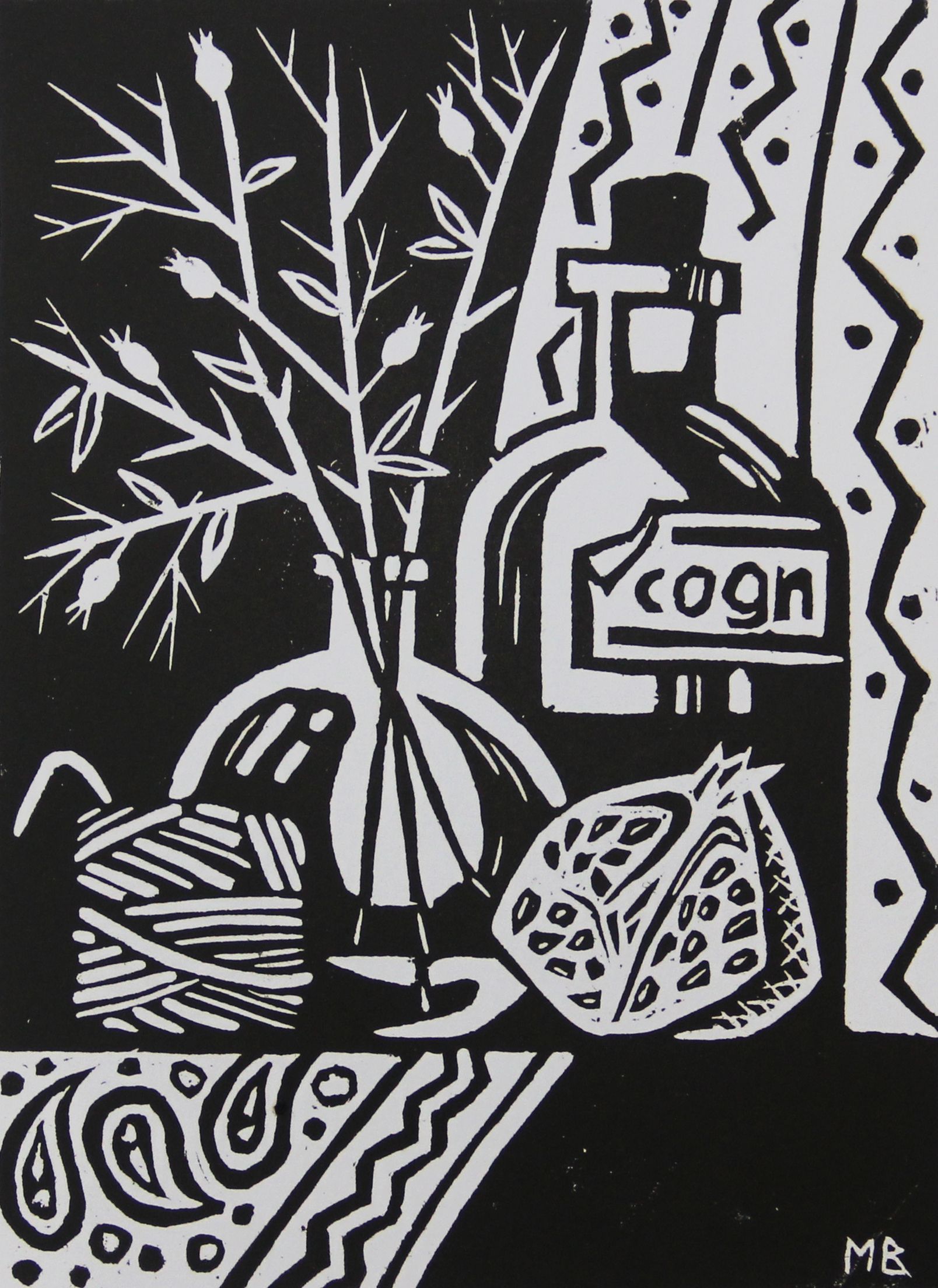 Витана Маковская (Графика печатная - 
                  15 x 20 см) Гранат