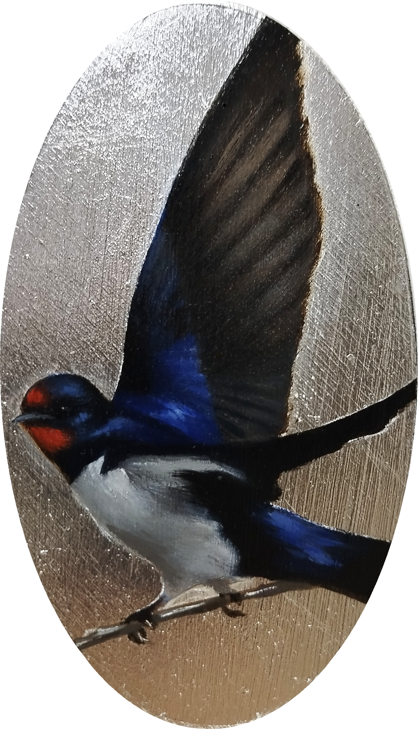 Катерина Бородавченко (Картина, живопись - 
                  8 x 14 см) Ласточка