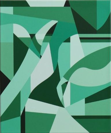 Илья Кукушкин (Картина, живопись - 
                  50 x 60 см) Das Gruen Improvisation