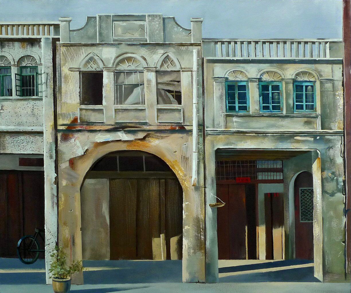 Динара Хёртнагль (Картина, живопись - 
                  80 x 60 см) Улица Лао Дзе (Бэйхай, Китай)