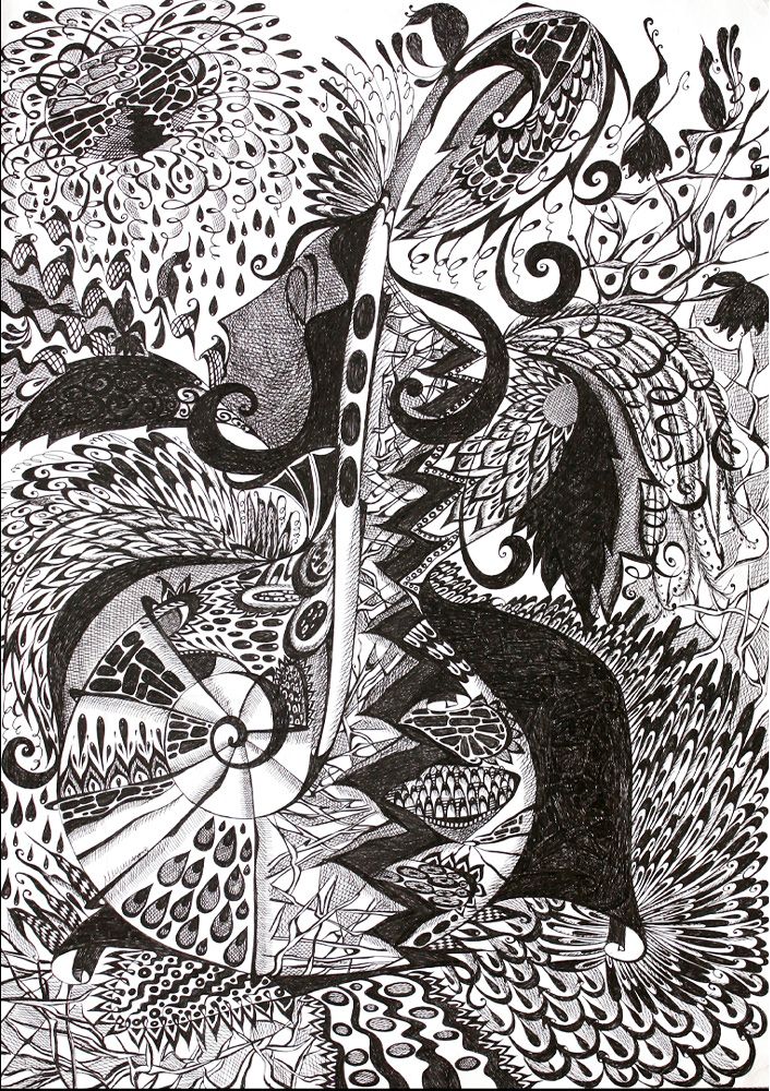 Ирина Шумская (Авторская графика - 
                  50 x 70 см) Магия женщины