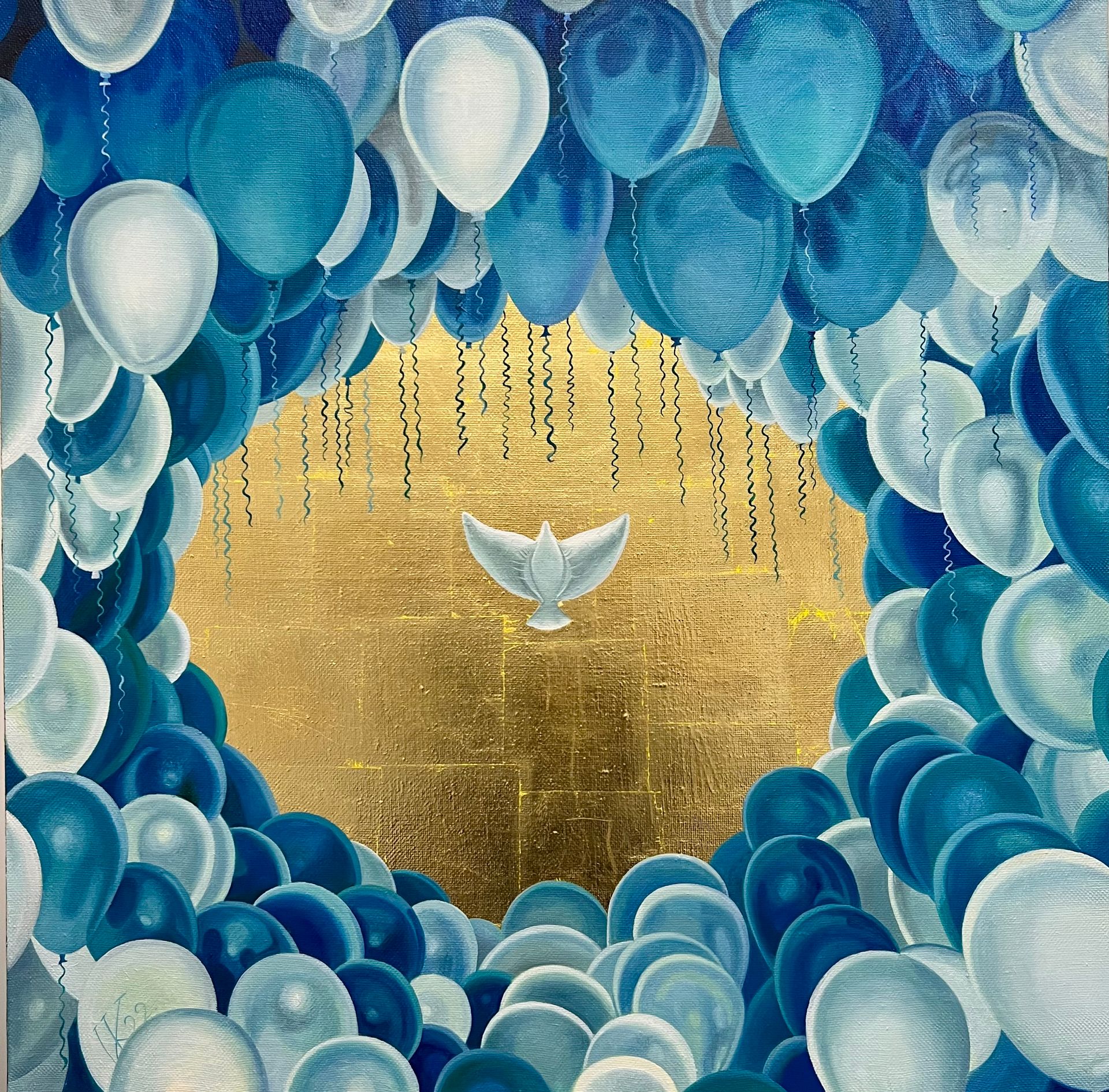 Иван Коршунов (Картина, живопись - 
                  100 x 100 см) Небесная твердь
