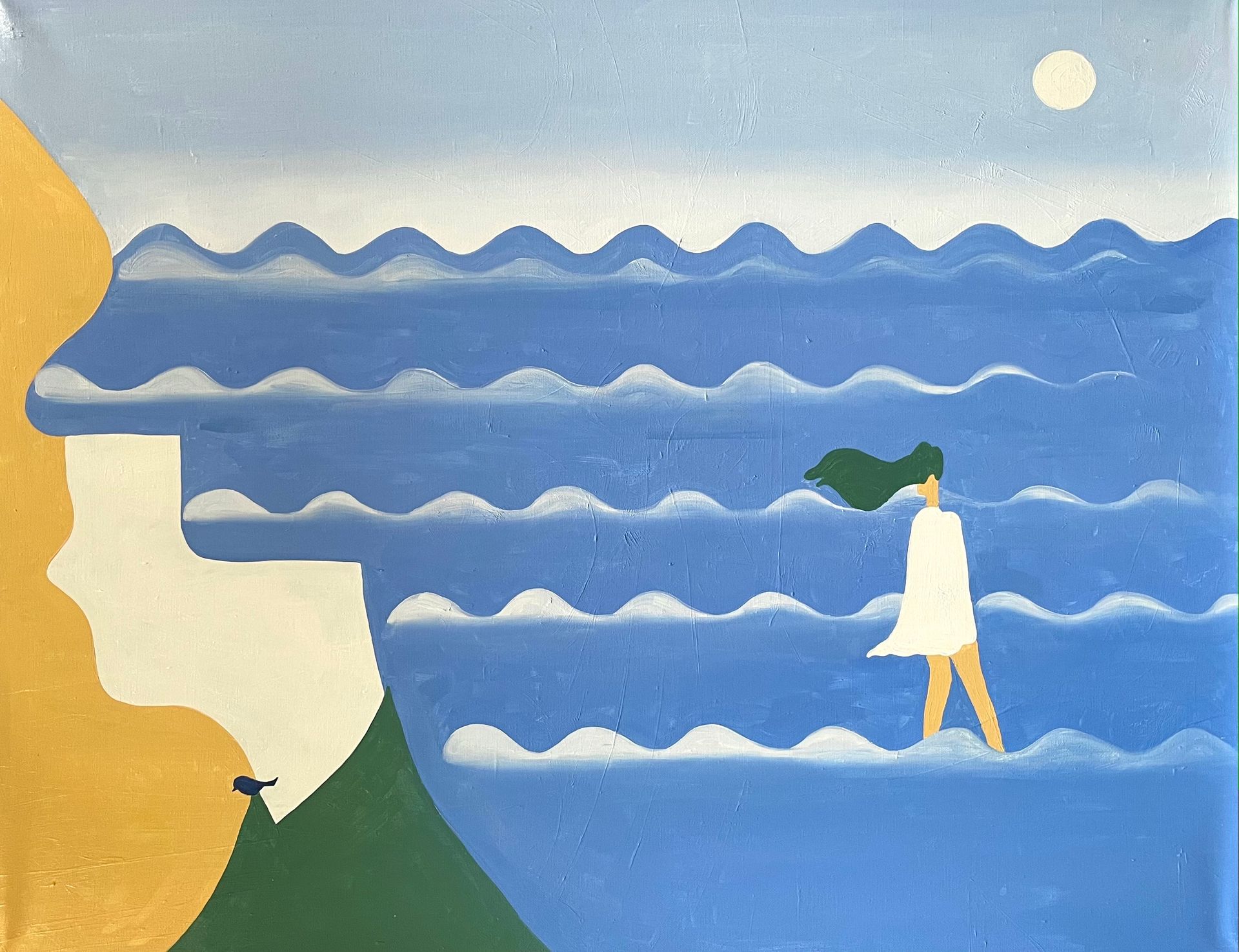 Наталья Чобанян (Картина, живопись - 
                  90 x 70 см) Море и одно воспоминание