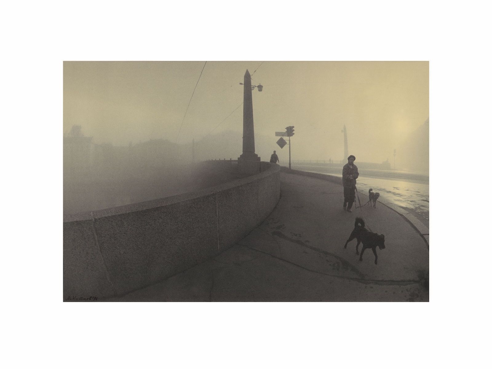 Александр Китаев (Фотография - 
                  20 x 30 см) Утро на Египетском мосту