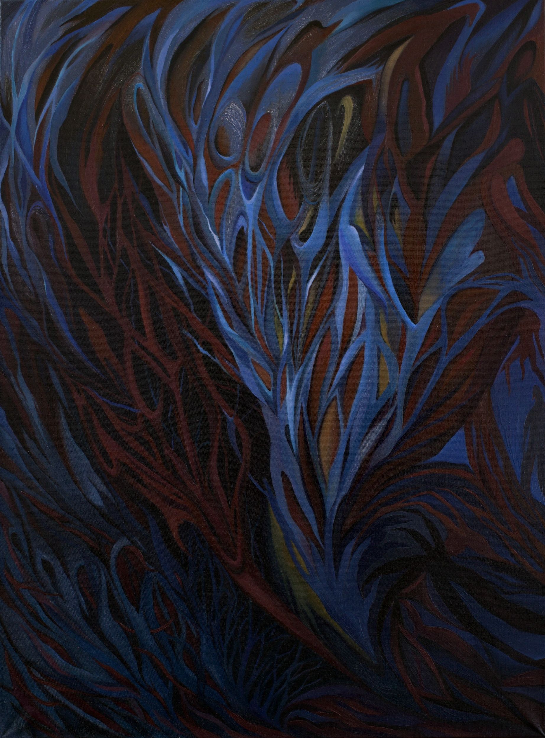 Юнна Никитина (Картина, живопись - 
                  70 x 95 см) Птичья кровеносная система