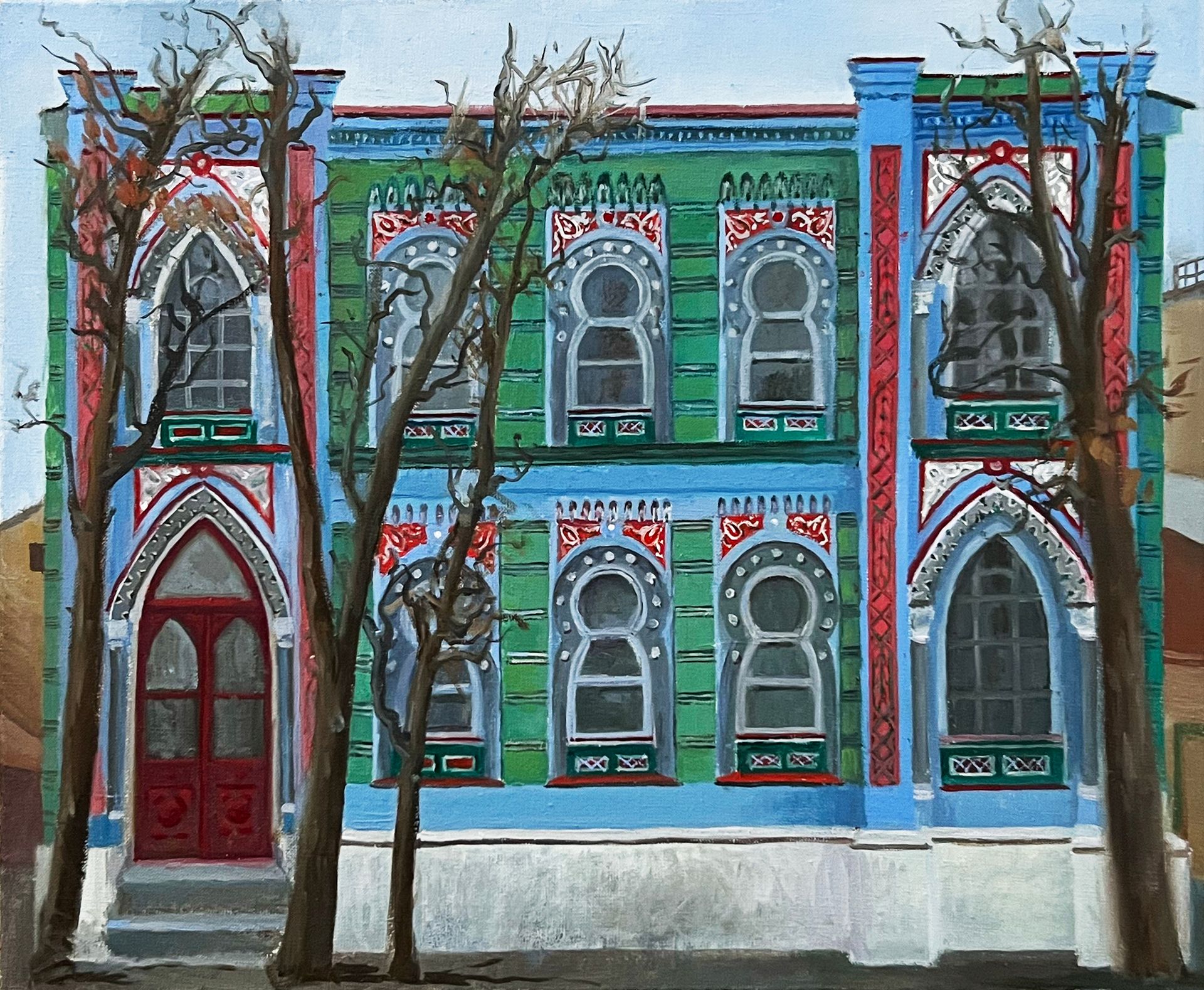 Алиса Деточкина (Картина, живопись - 
                  60 x 50 см) Мавританский особняк