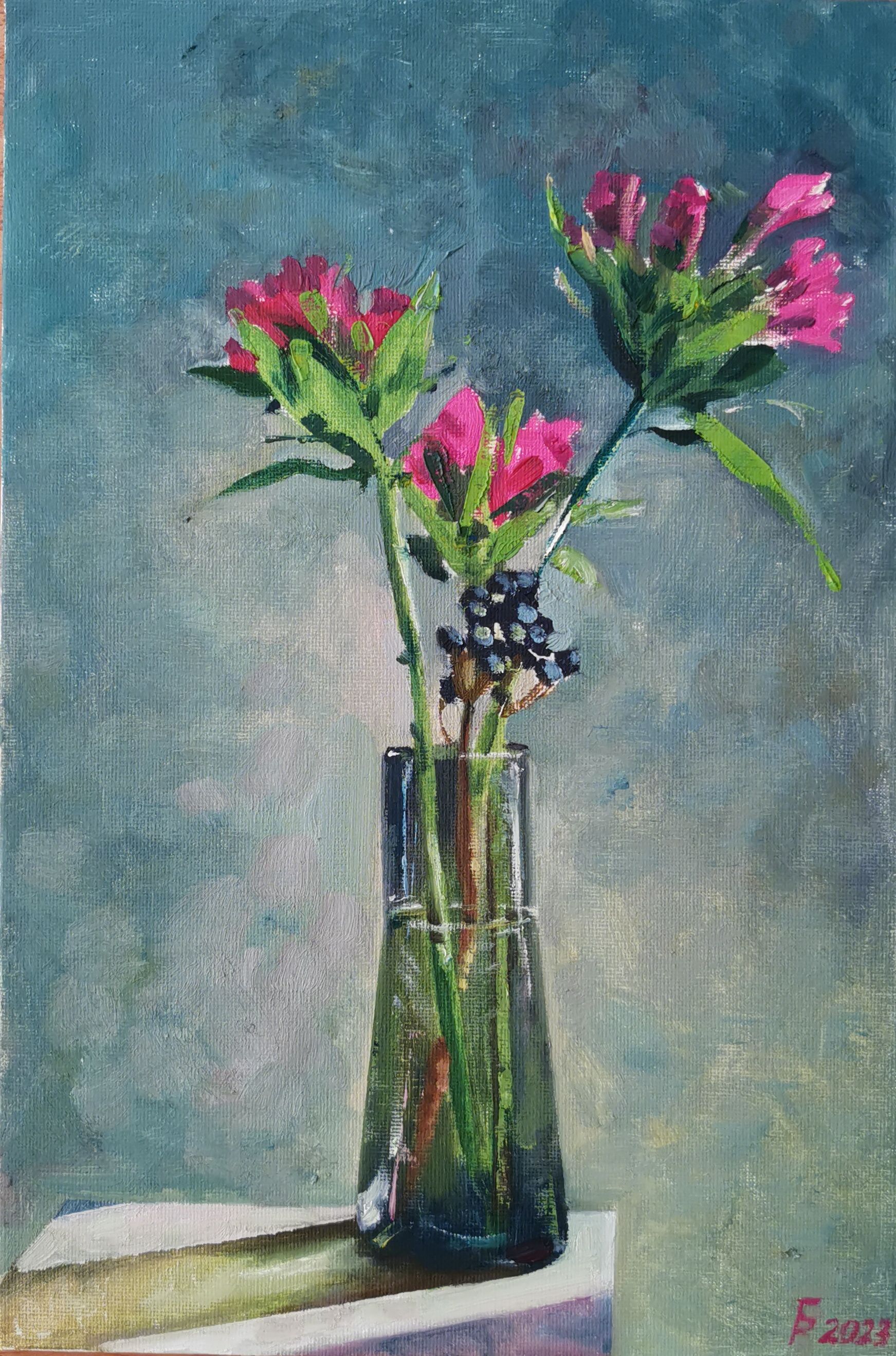 Регина Буглеева (Картина, живопись - 
                  20 x 30 см) Букет