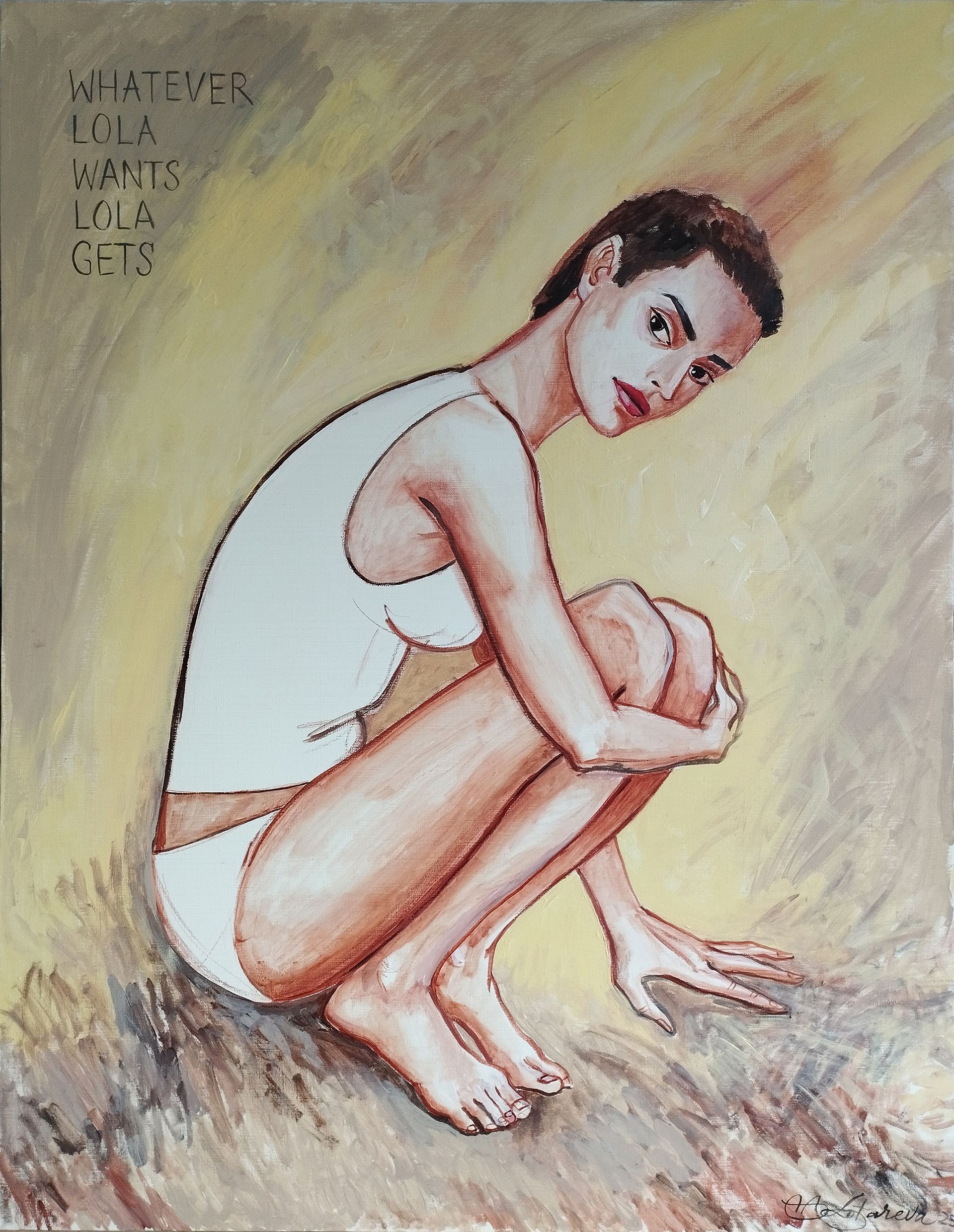 Наталья Лотарева (Картина, живопись - 
                  70 x 90 см) Whatever Lola wants Lola gets