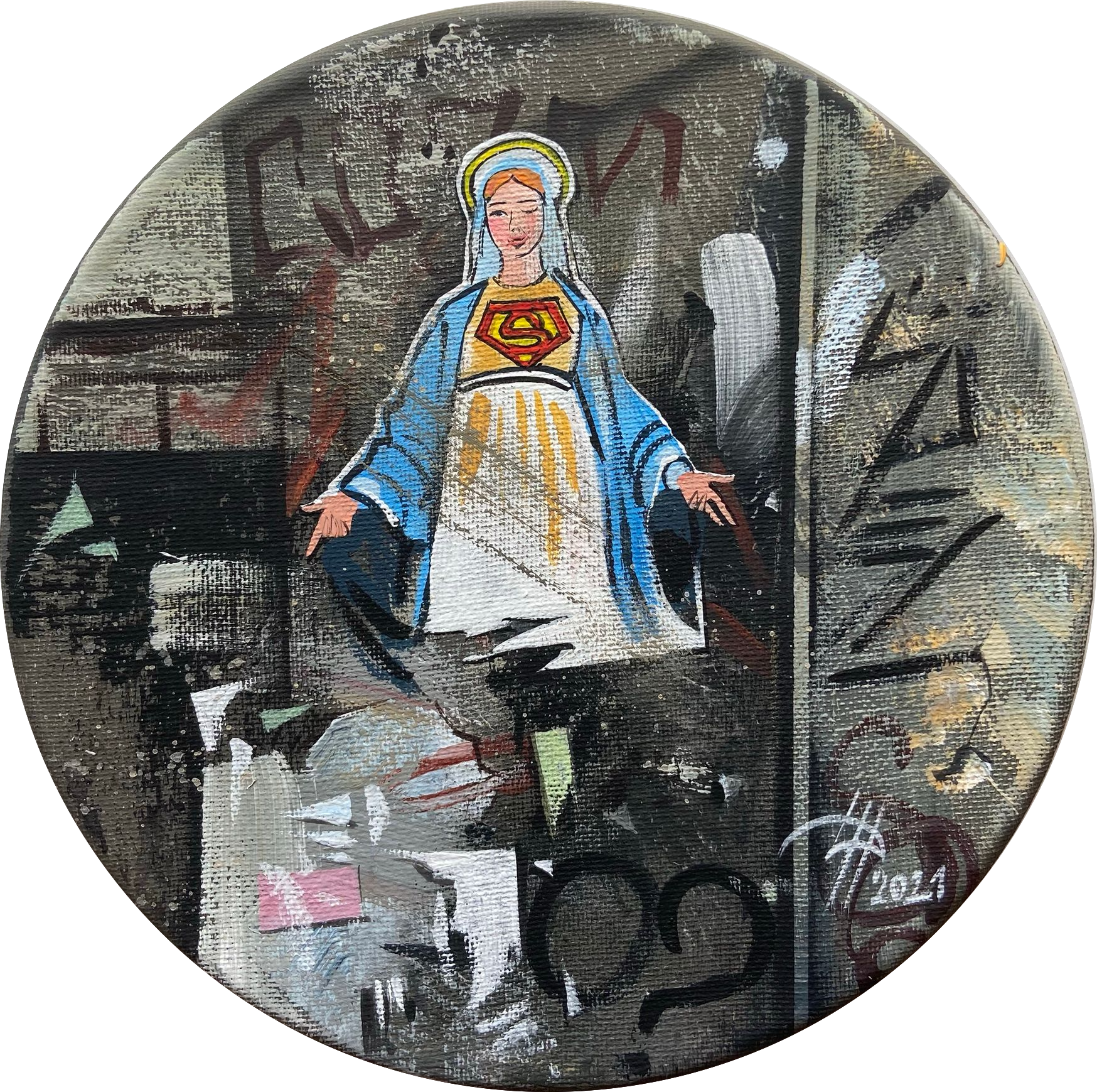 Динара Хёртнагль (Картина, живопись - 
                  20 x 20 см) Urban Naples