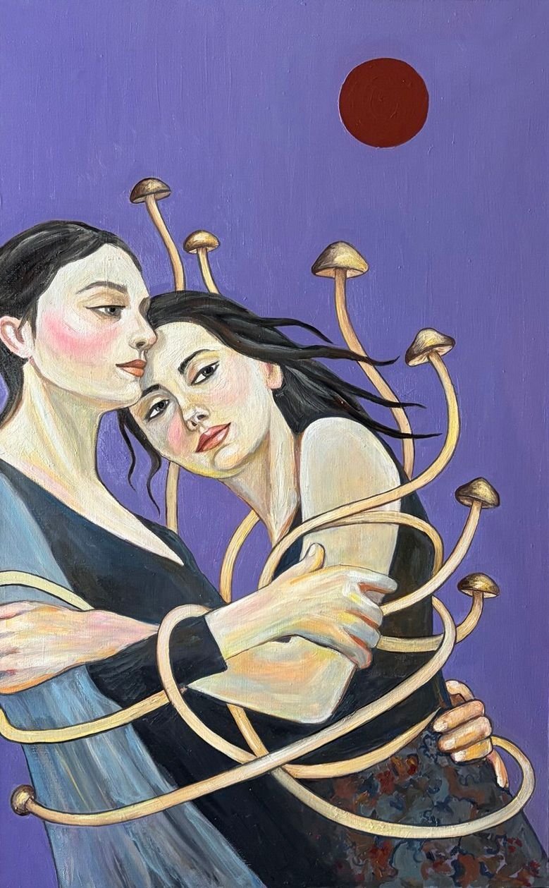 Teona Nakatl (Картина, живопись - 
                  50 x 80 см) Общность