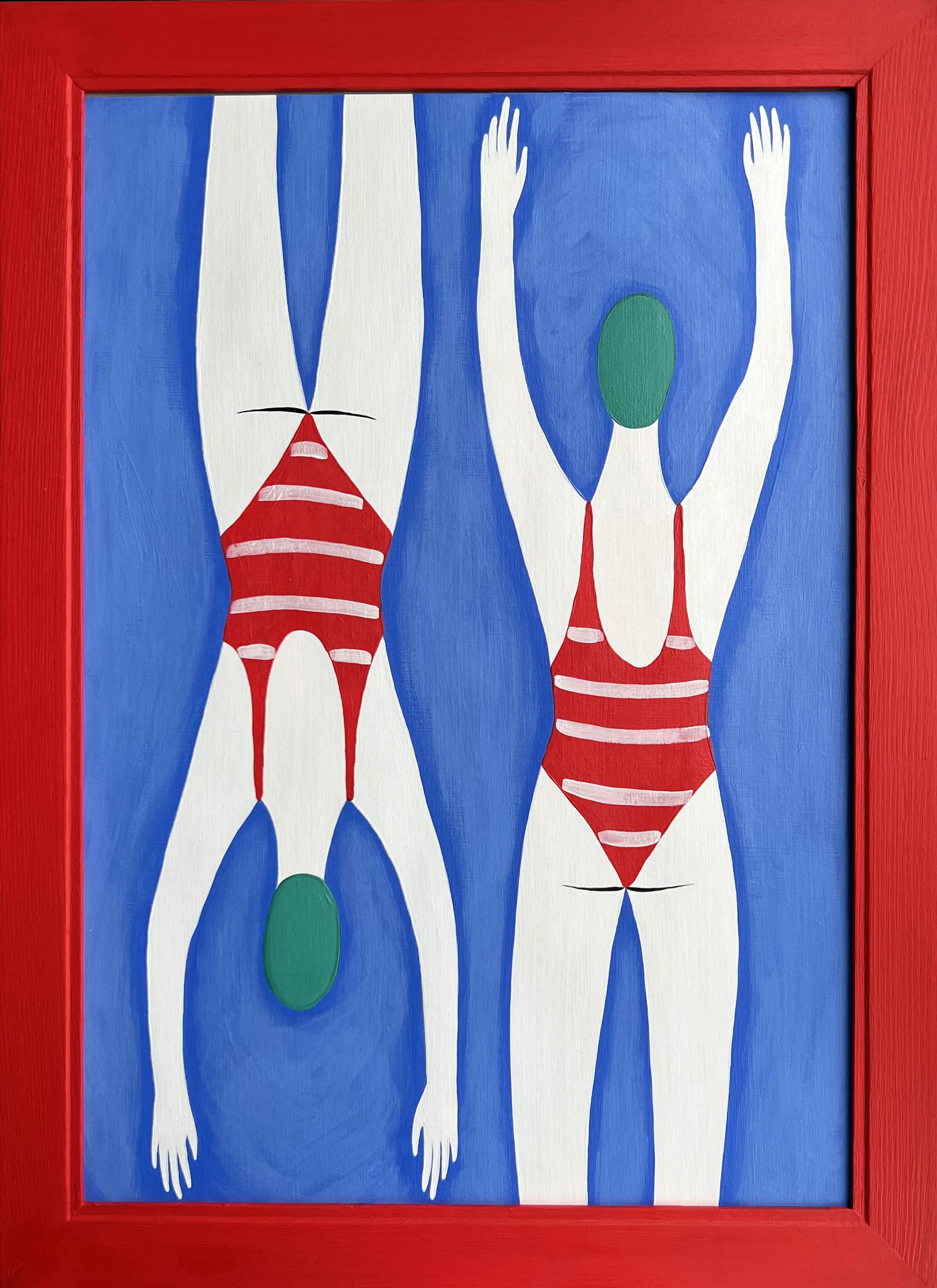 Ксения Хромцова (Авторская графика - 
                  37 x 47 см) Встречное движение