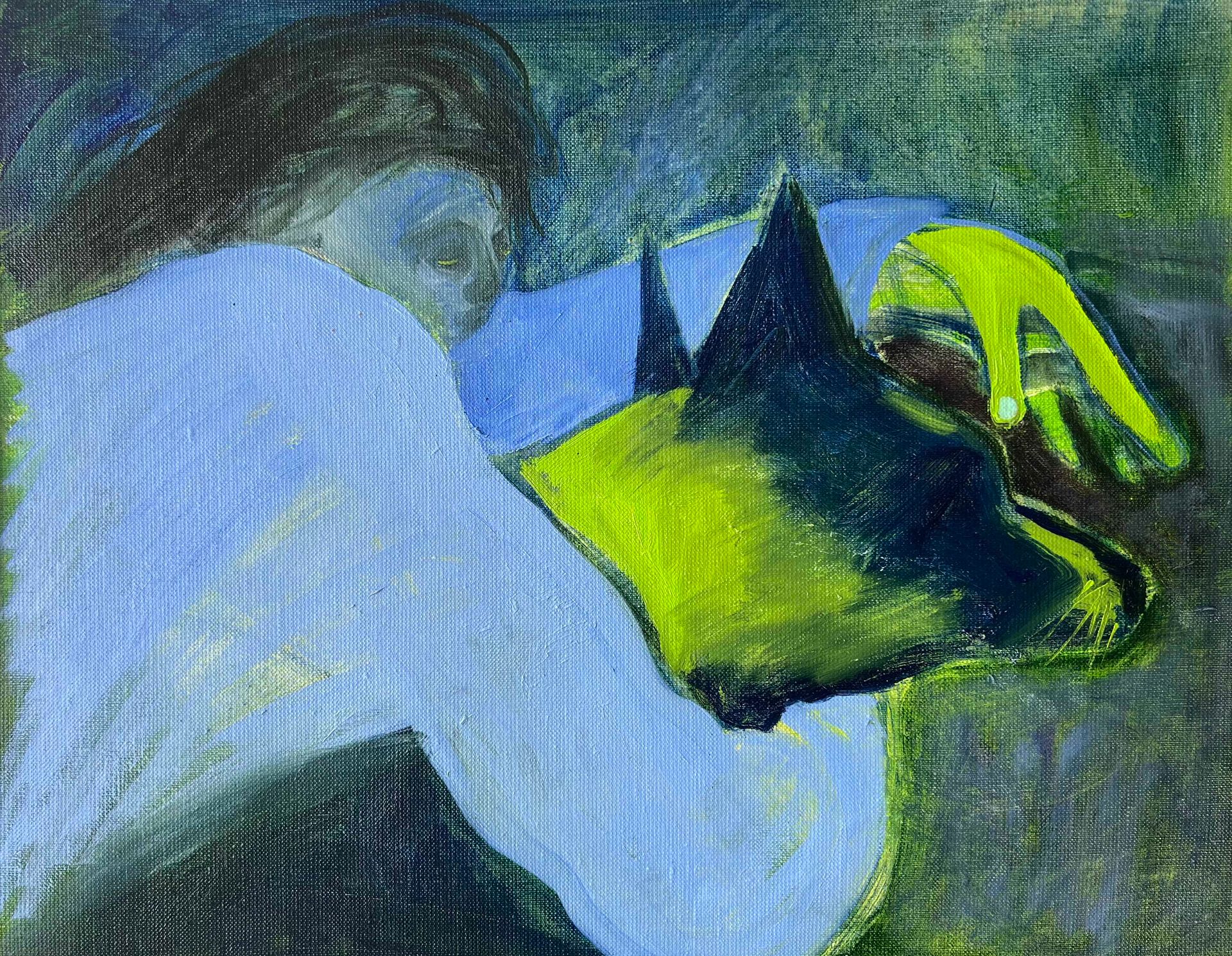 Вера Куликова (Картина, живопись - 
                  45 x 35 см) Тоска. Только ты и я