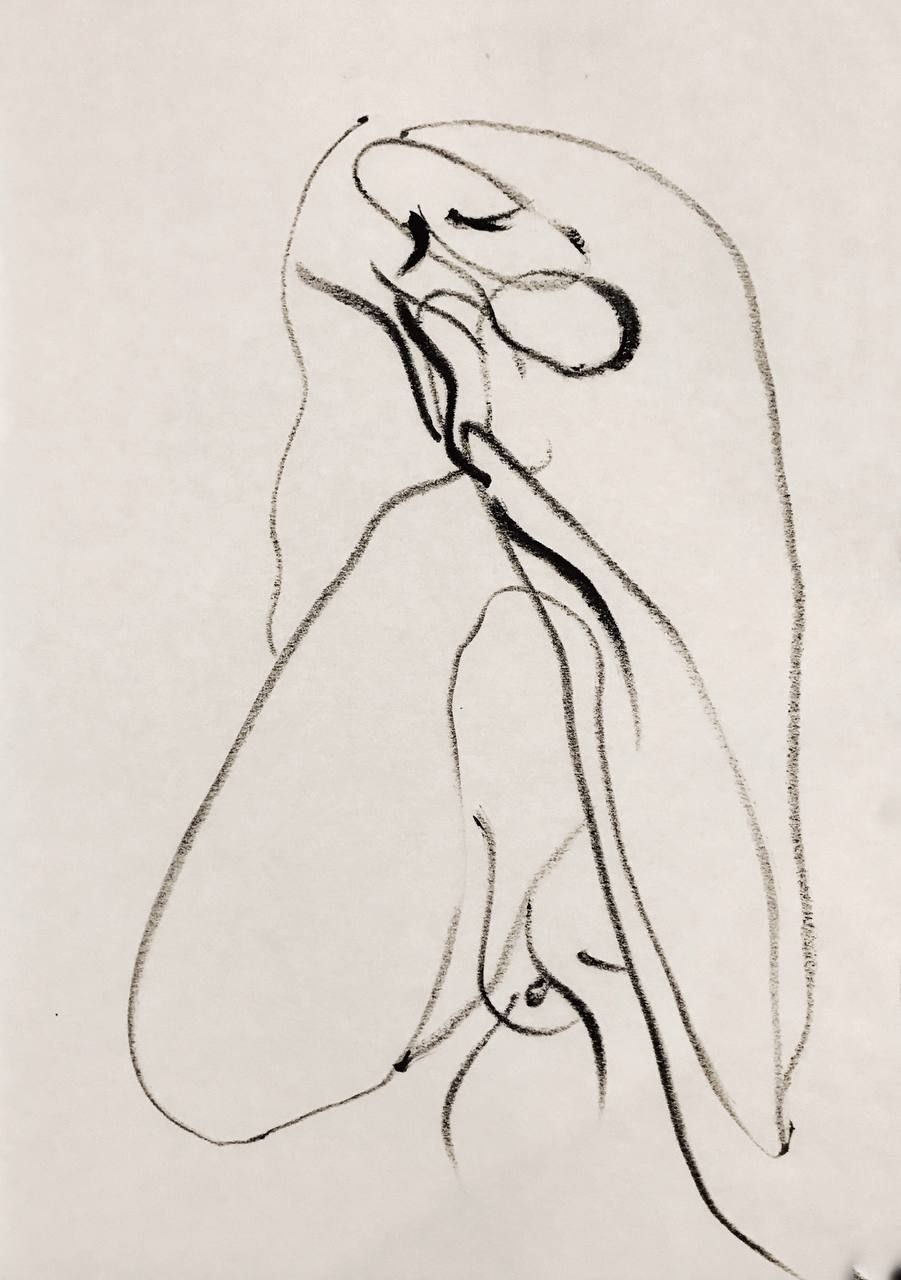 Юлия Немова (Авторская графика - 
                  29.7 x 42 см) 04