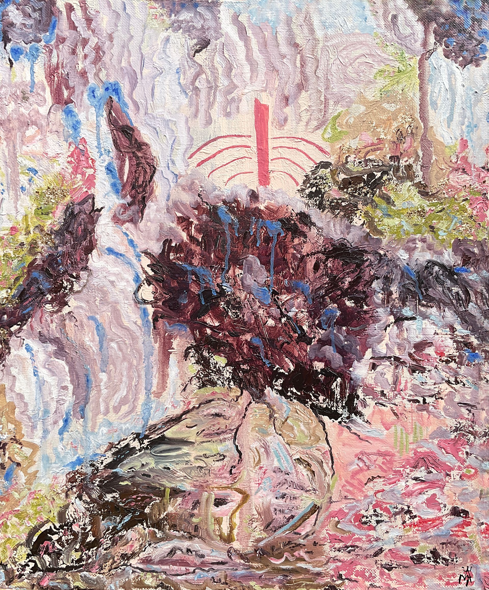Мария Алдашкова (Картина, живопись - 
                  50 x 60 см) Жизнь, одного актера