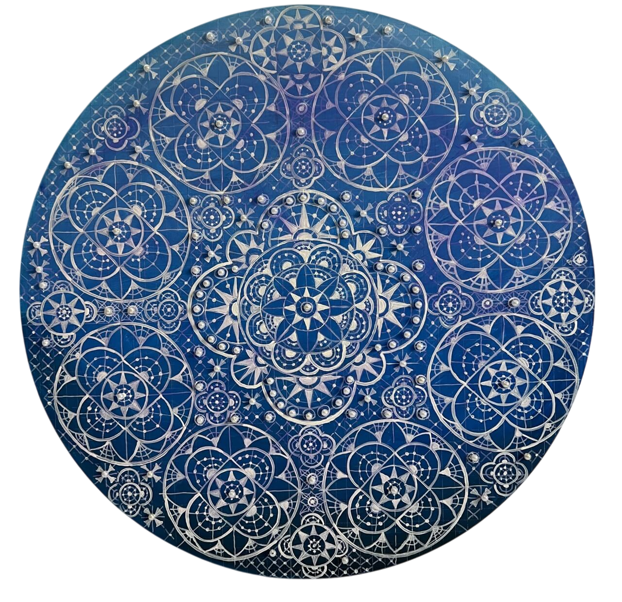 Лена Запрудских (Картина, живопись - 
                  50 x 50 см) Морозные Узоры