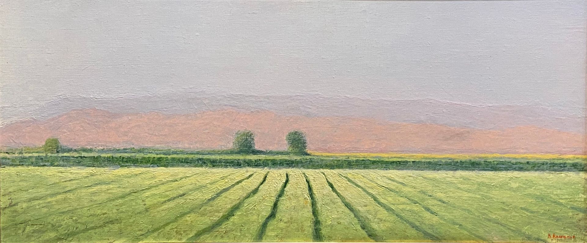 Арсений Ващенко (Картина, живопись - 
                  80 x 36 см) Пейзаж с полем