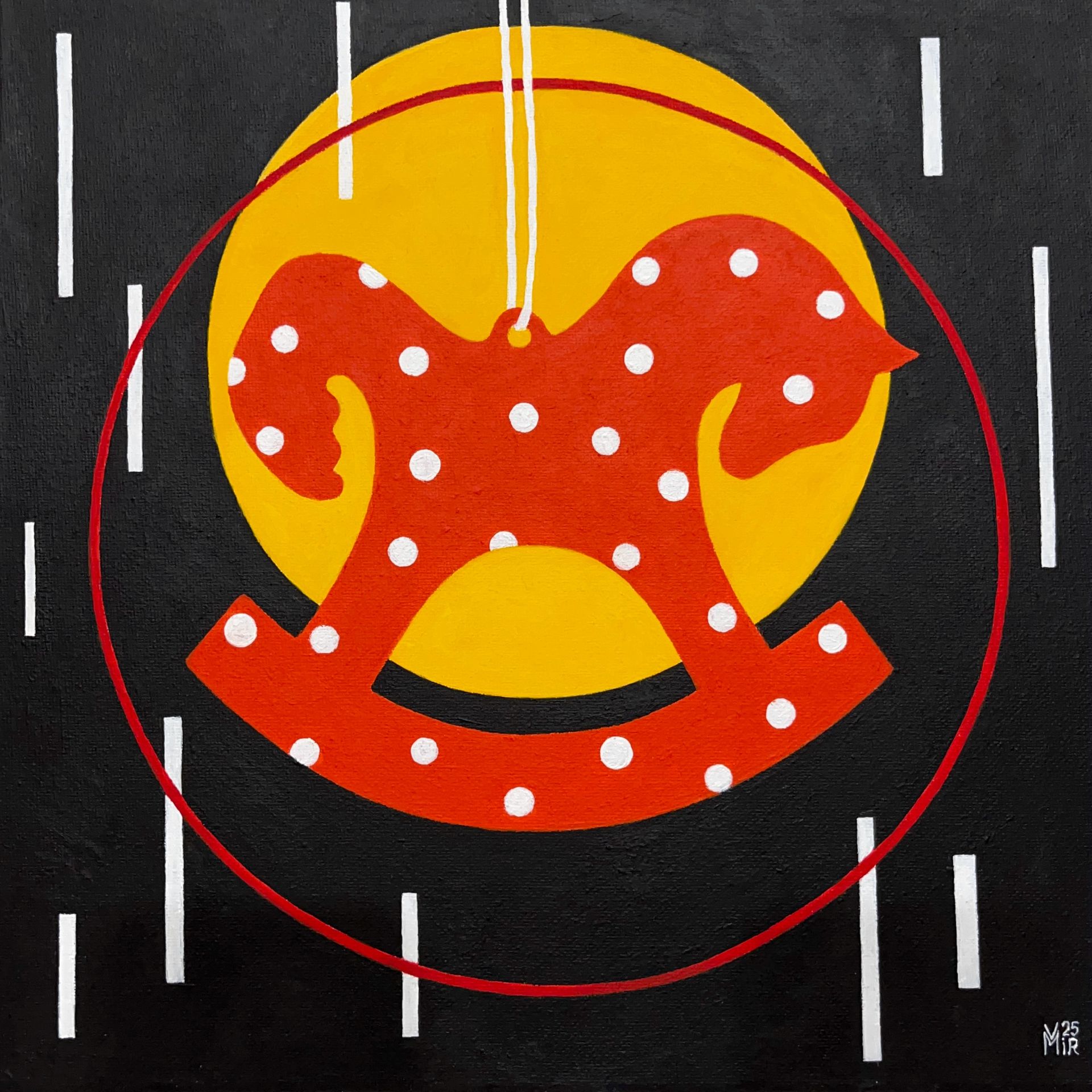 Валентина Мир (Картина, живопись - 
                  30 x 30 см) Лошадка