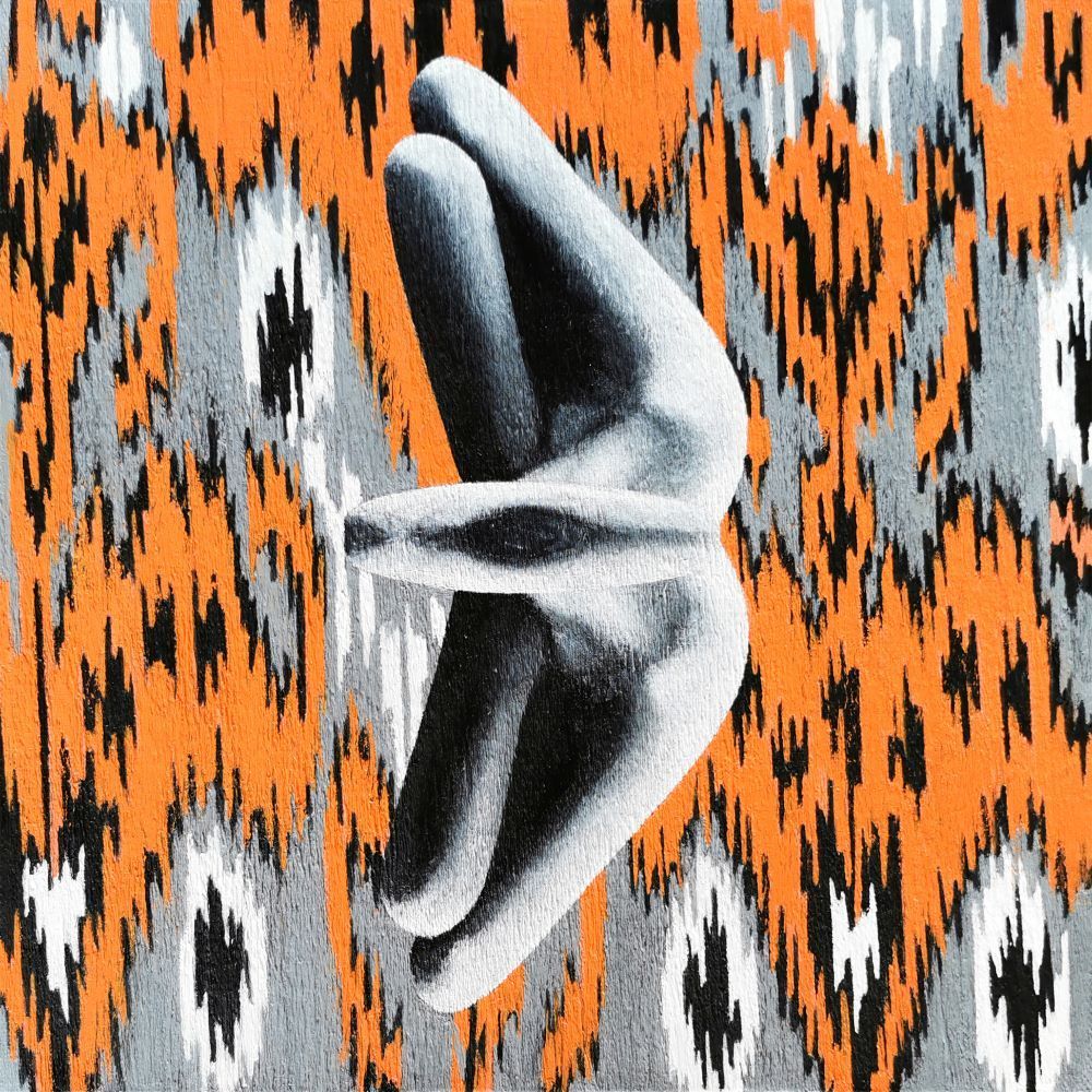 Елена Сорока (Картина, живопись - 
                  30 x 30 см) Art of Bug (mini 1) (картина+NFT)