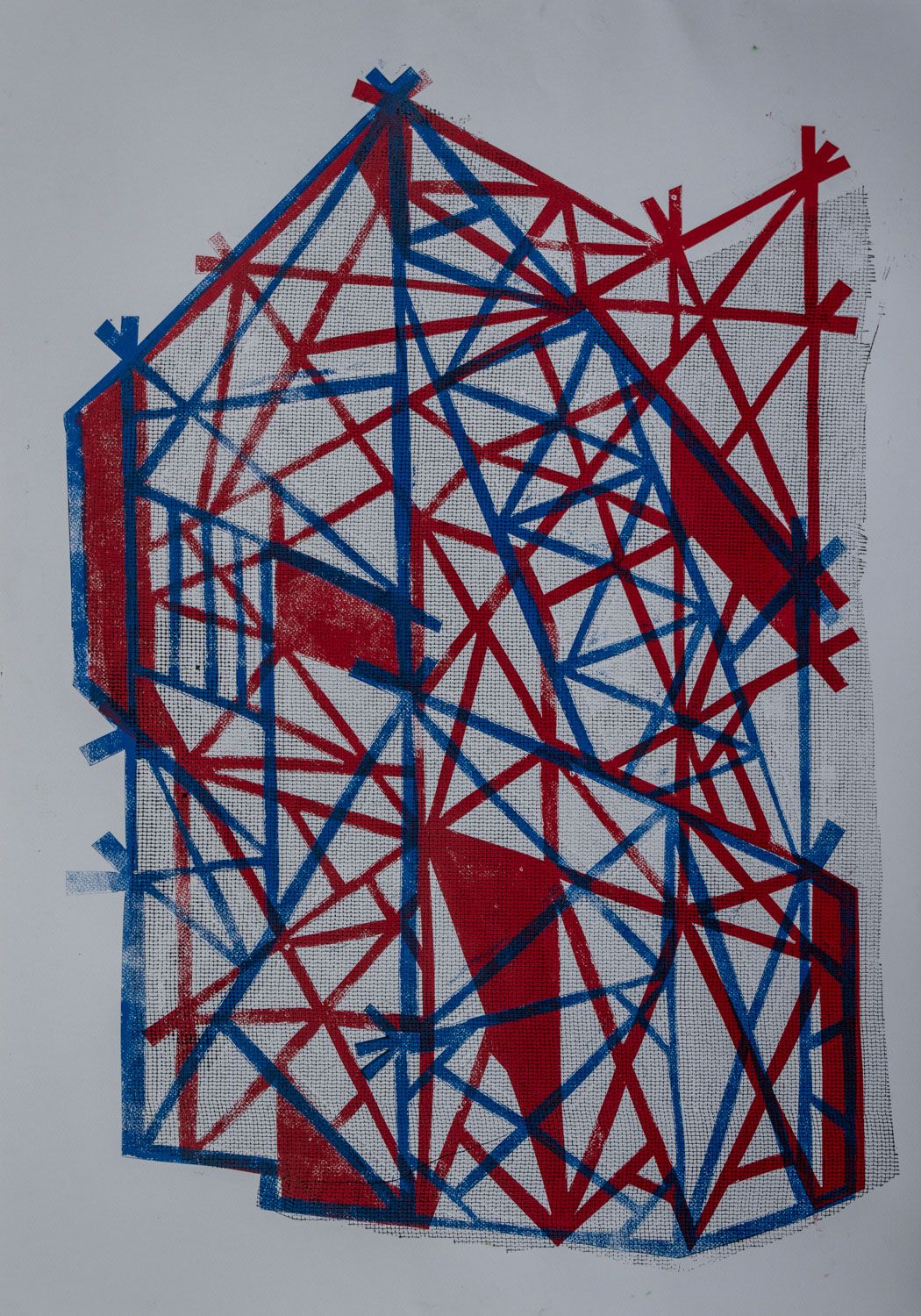 Кузьма Григорьев (Графика печатная - 
                  70 x 100 см) Конструкция №2
