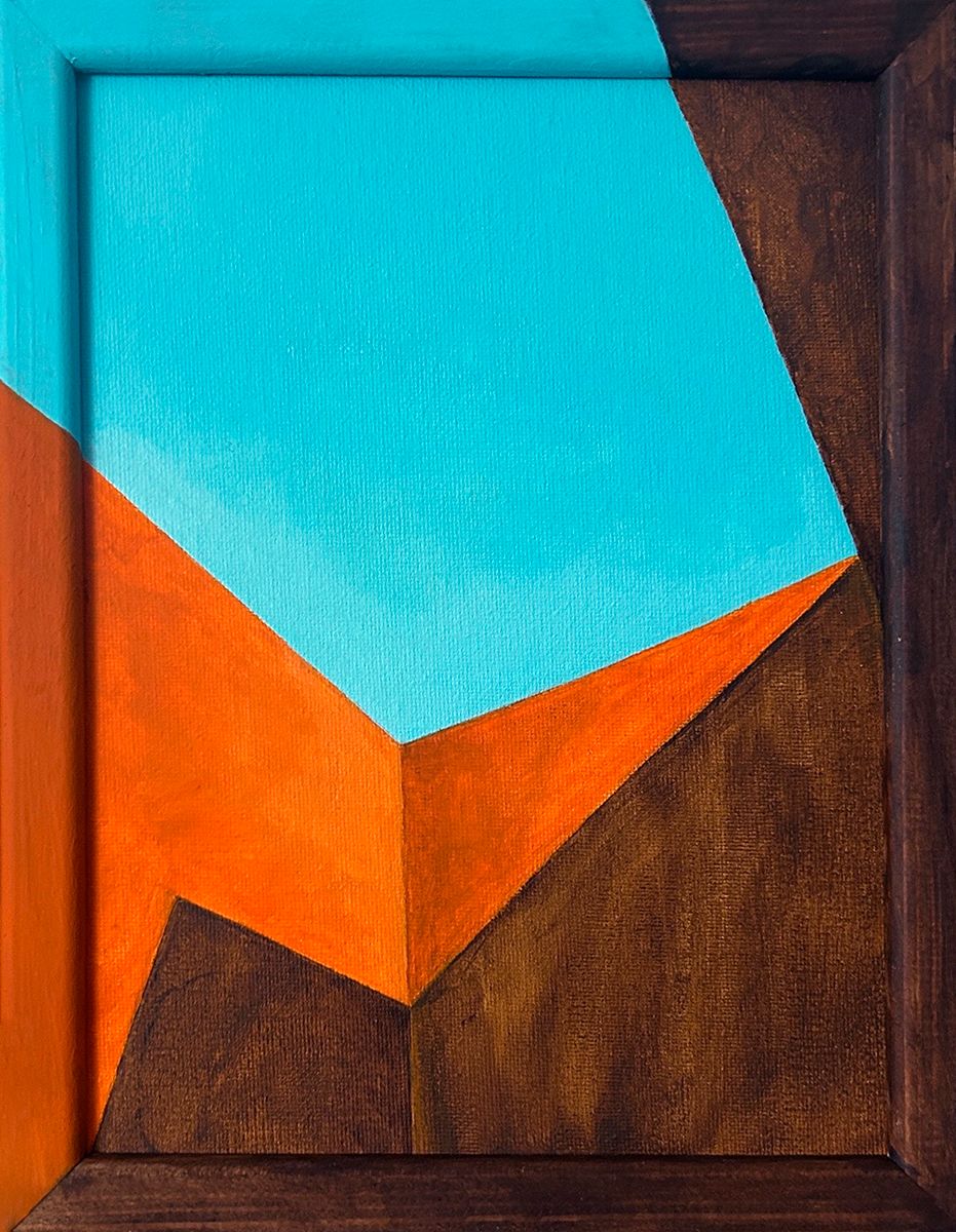 Мария Субботина (Картина, живопись - 
                  18 x 24 см) Архитектурная композиция №4