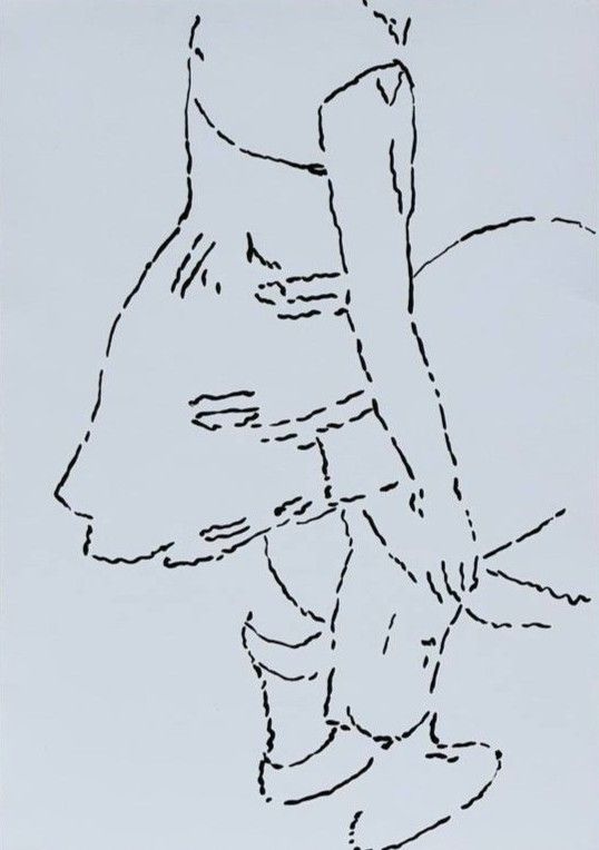 Дарья Растунина (Авторская графика - 
                  29 x 42 см) Без названия, из серии "Человек"