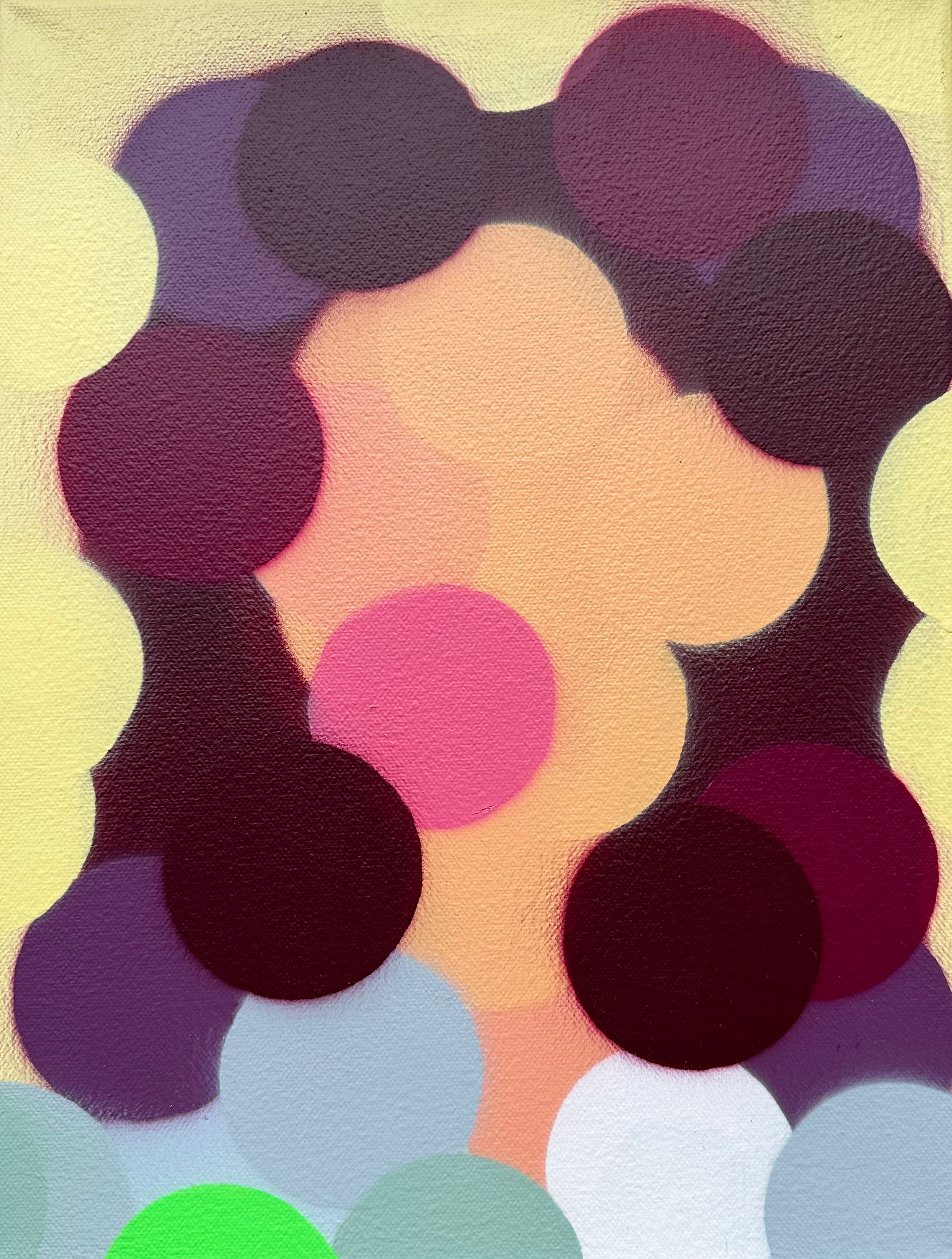 Степан Краснов (Картина, живопись - 
                  30 x 40 см) Случайный портрет на желтом