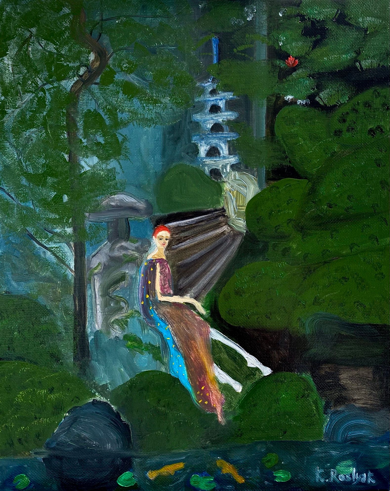 Каролина Росляк (Картина, живопись - 
                  40 x 50 см) Аленький цветочек