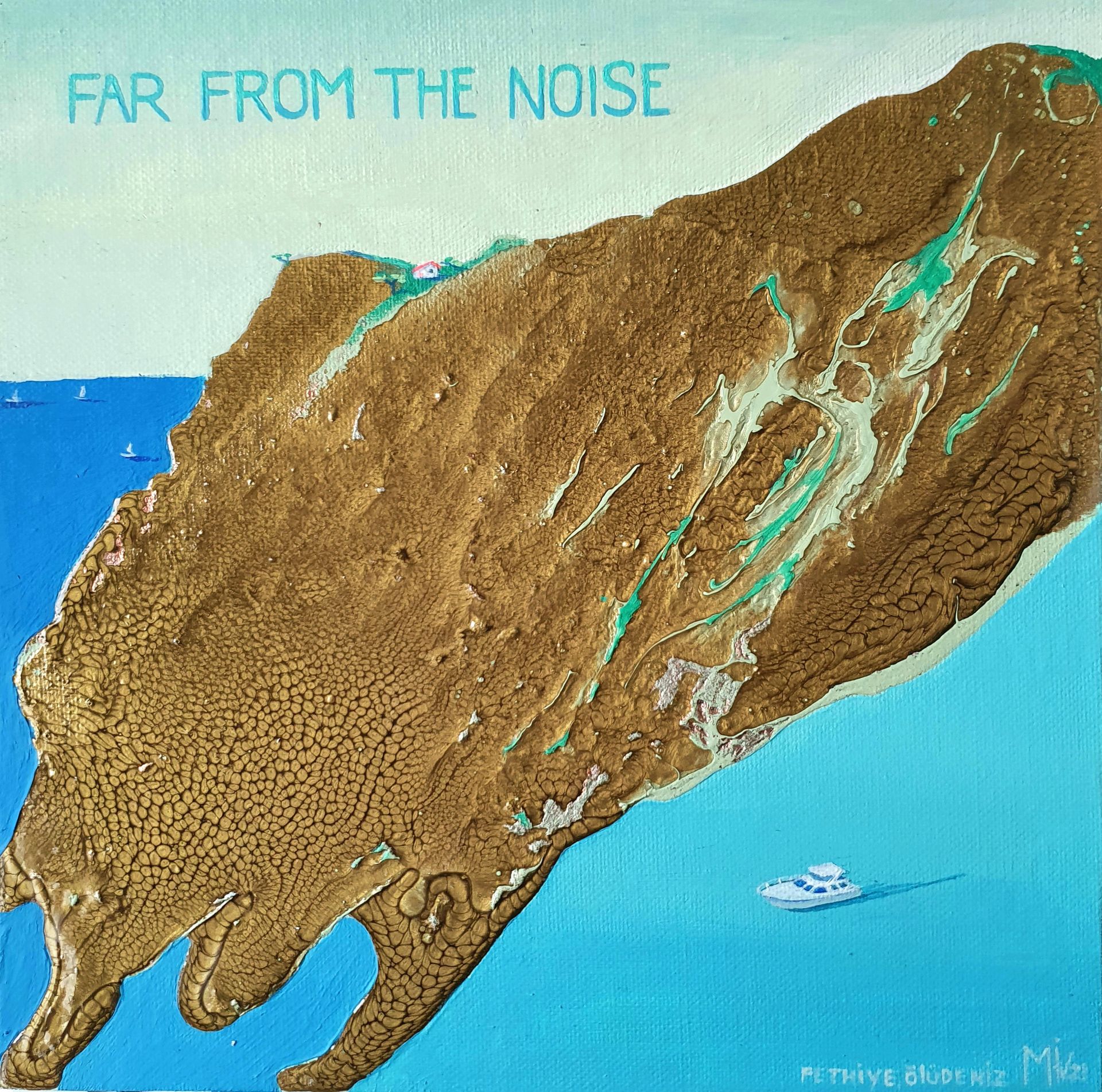 Маша Ив (Картина, живопись - 
                  25 x 25 см) Far from the noise