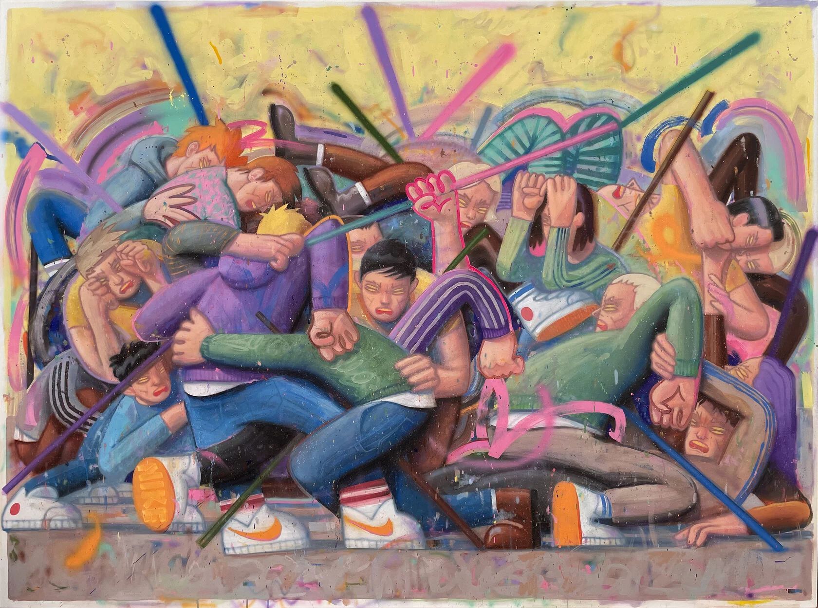 Константин Чирков (Картина, живопись - 
                  200 x 150 см) There are NOHEROES in the fight 6