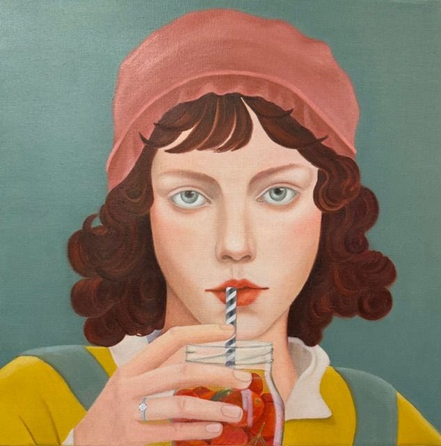 Нина Григель (Картина, живопись - 
                  45 x 45 см) Вчера она сказала да