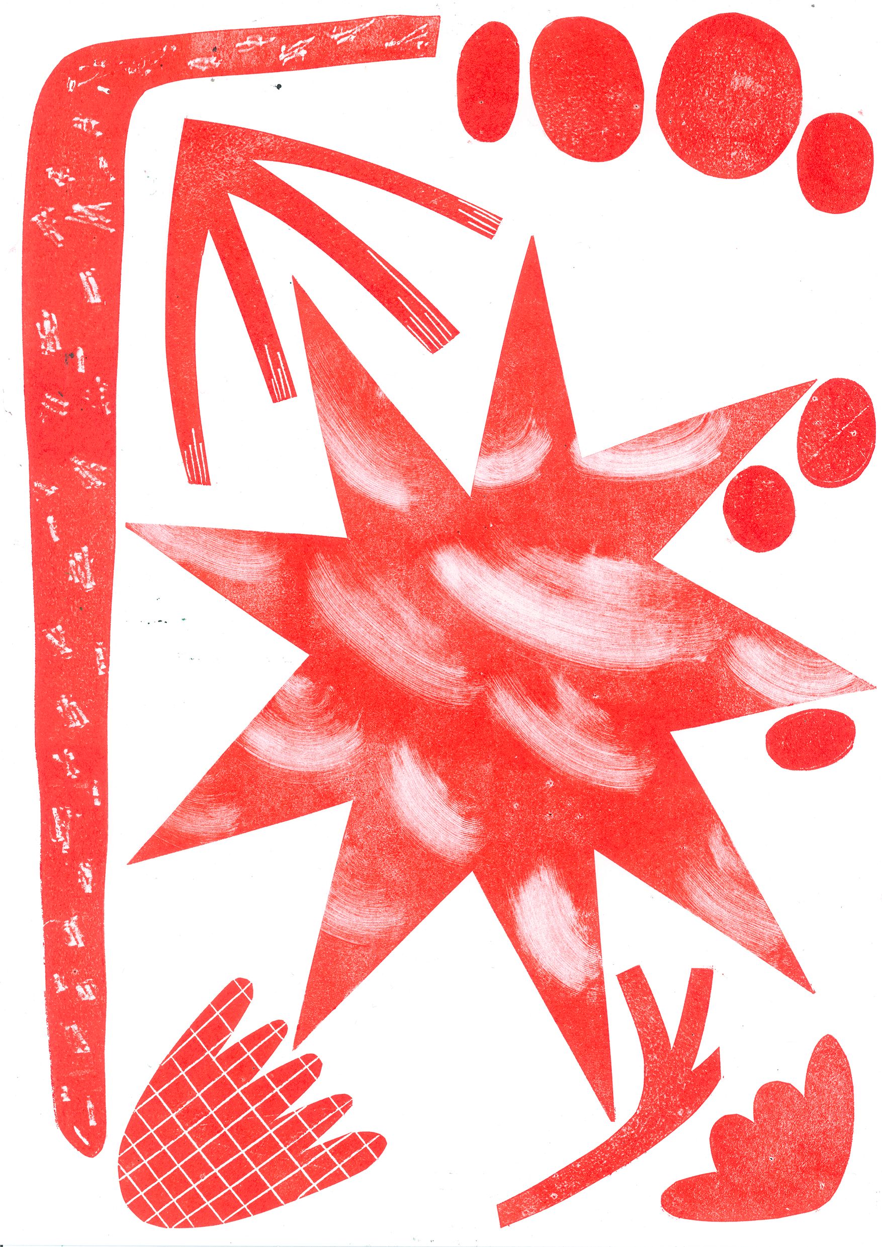 Маша Сомик (Графика печатная - 
                  42 x 30 см) Красная звезда