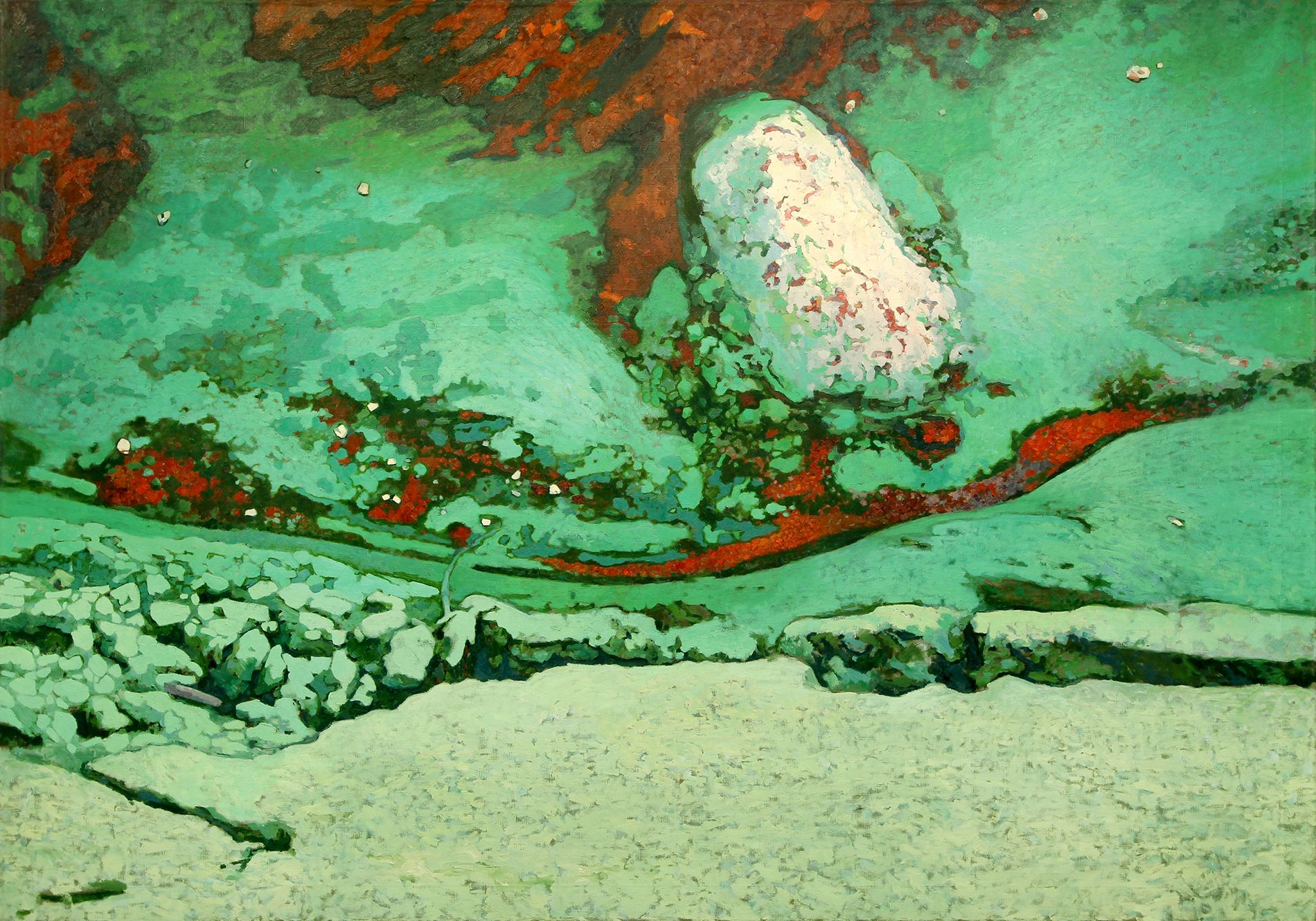 Алексей Слон (Картина, живопись - 
                  200 x 140 см) Белая гора