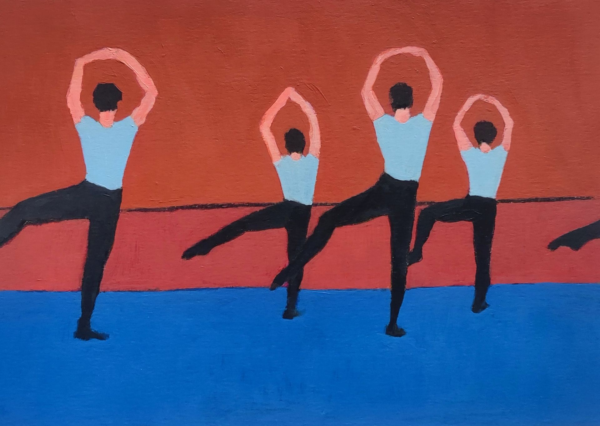 Дарья Петухова (Авторская графика - 
                  29.7 x 21 см) Балетный класс