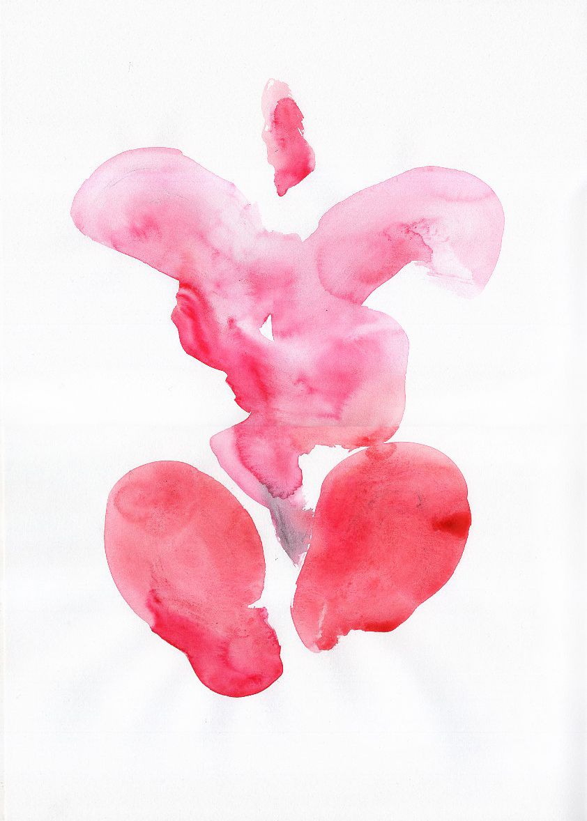 Тася Василькова (Авторская графика - 
                  30 x 41 см) Розовая