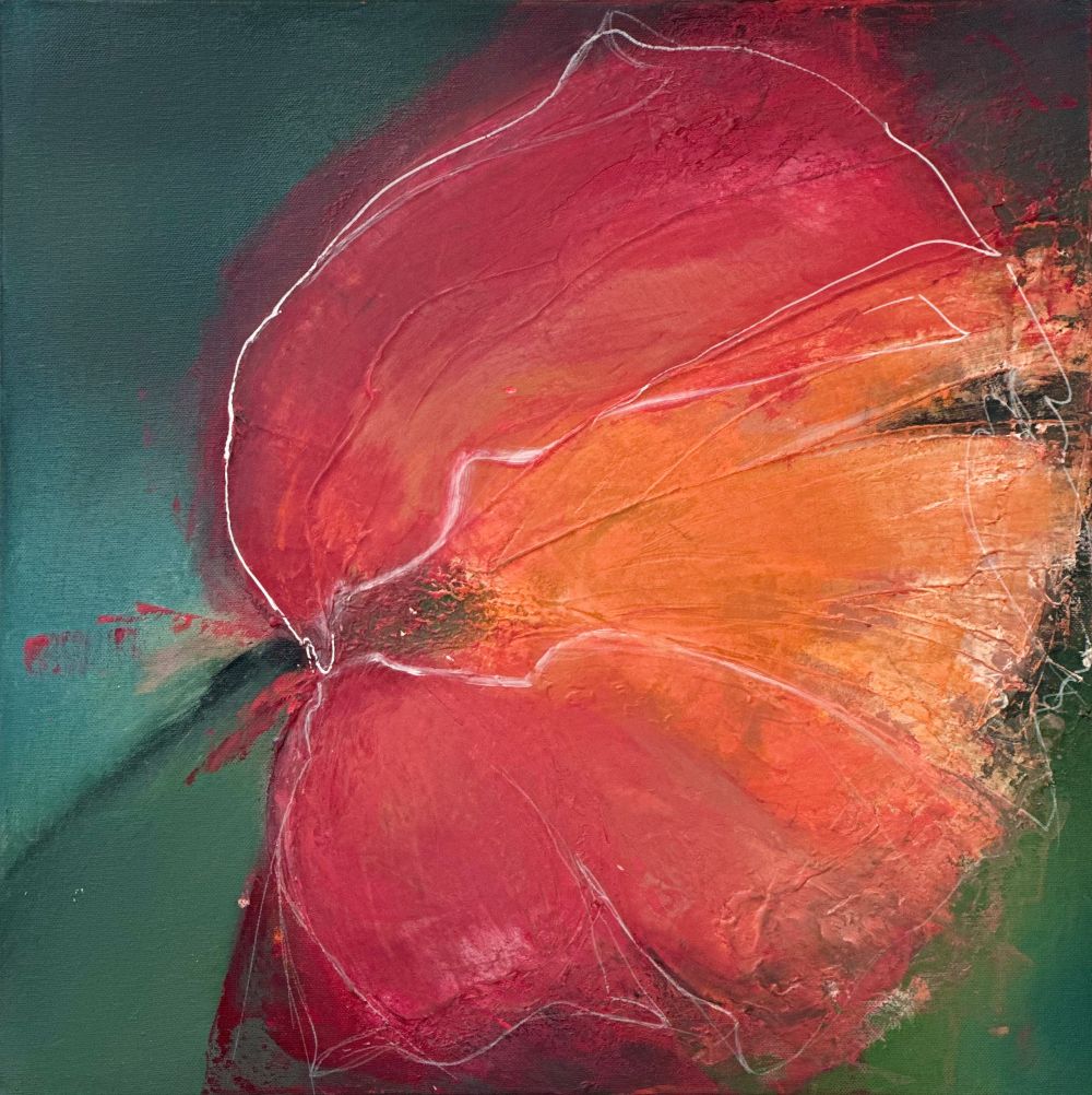 Елена Кашицына (Картина, живопись - 
                  50 x 50 см) Мак