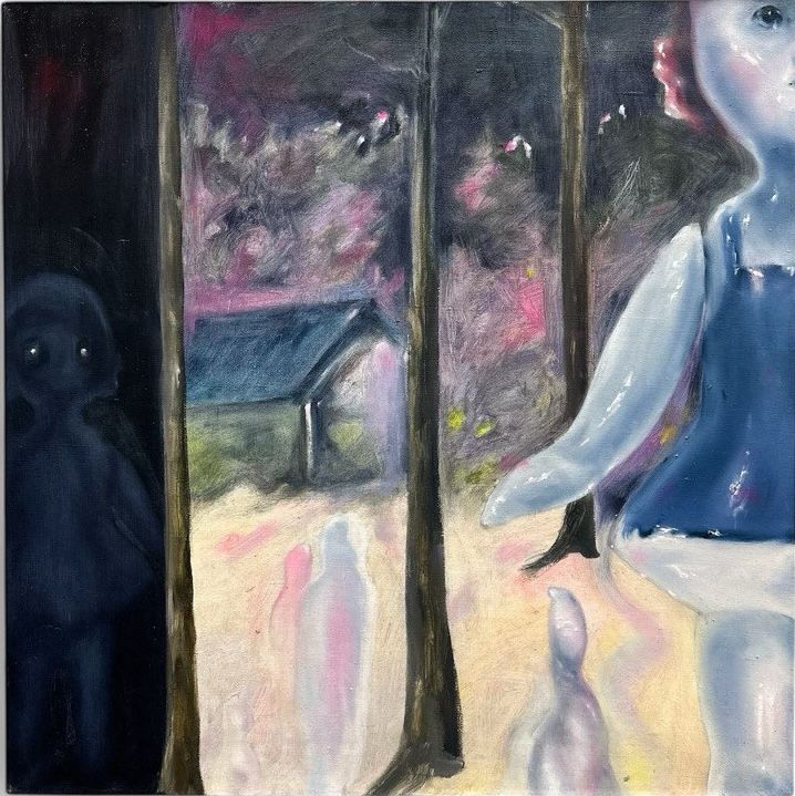 Кристина Пуршина (Картина, живопись - 
                  50 x 50 см) Тайная встреча