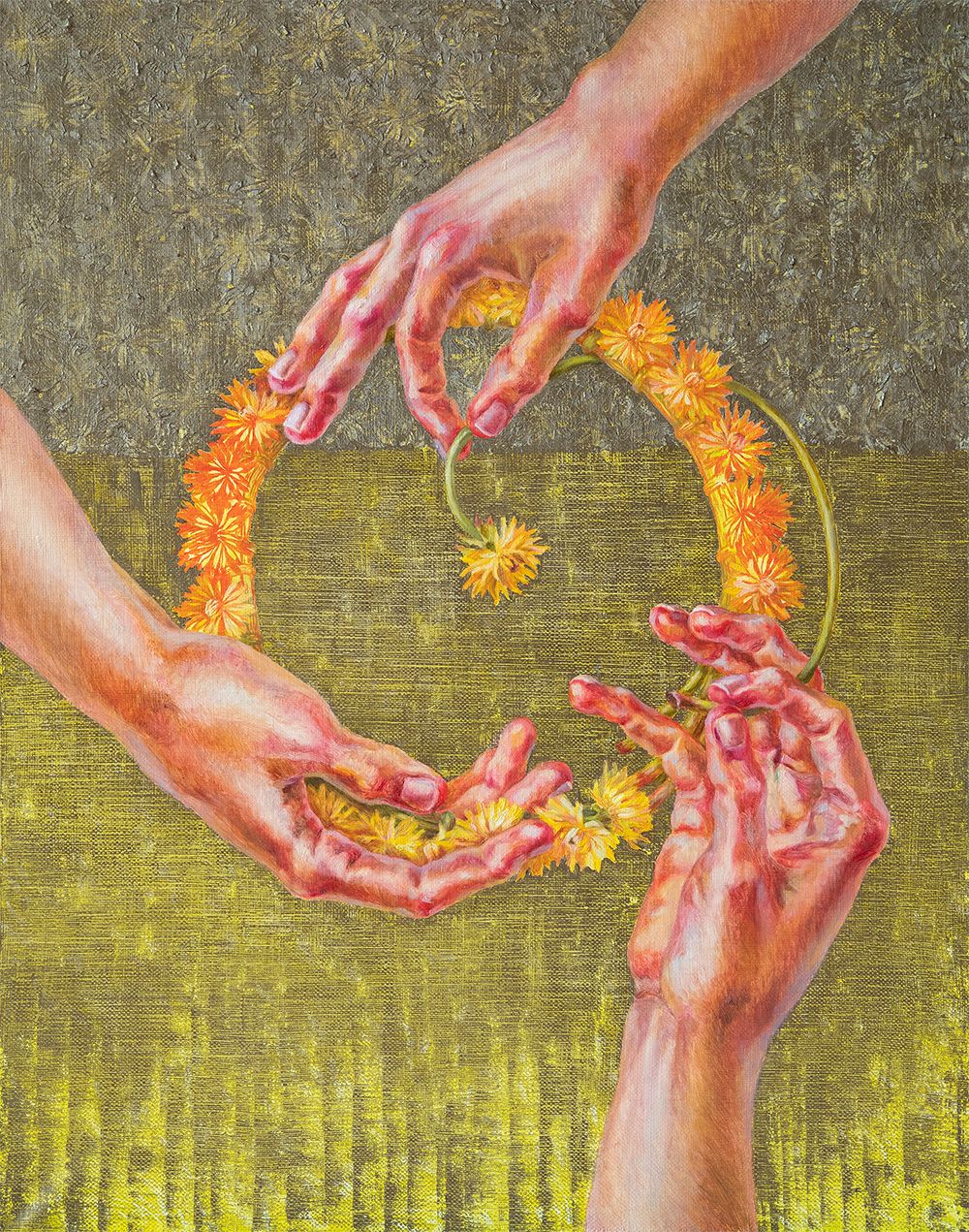 Мария Мельцаева (Картина, живопись - 
                  40 x 50 см) Вместе