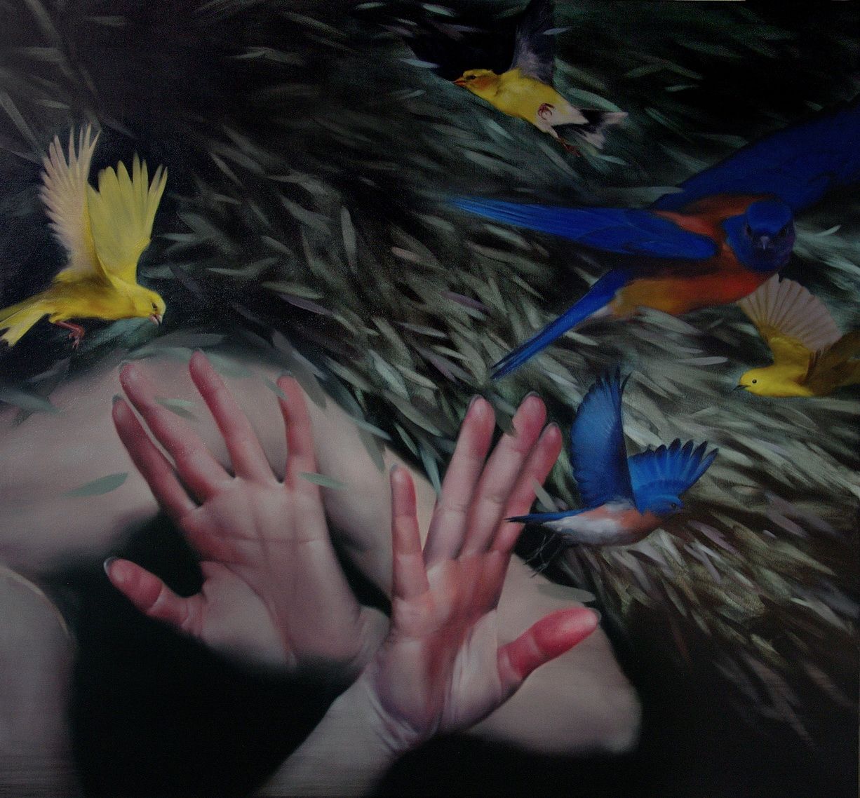 Катерина Бородавченко (Картина, живопись - 
                  150 x 140 см) Ласковый, ласковый вихрь