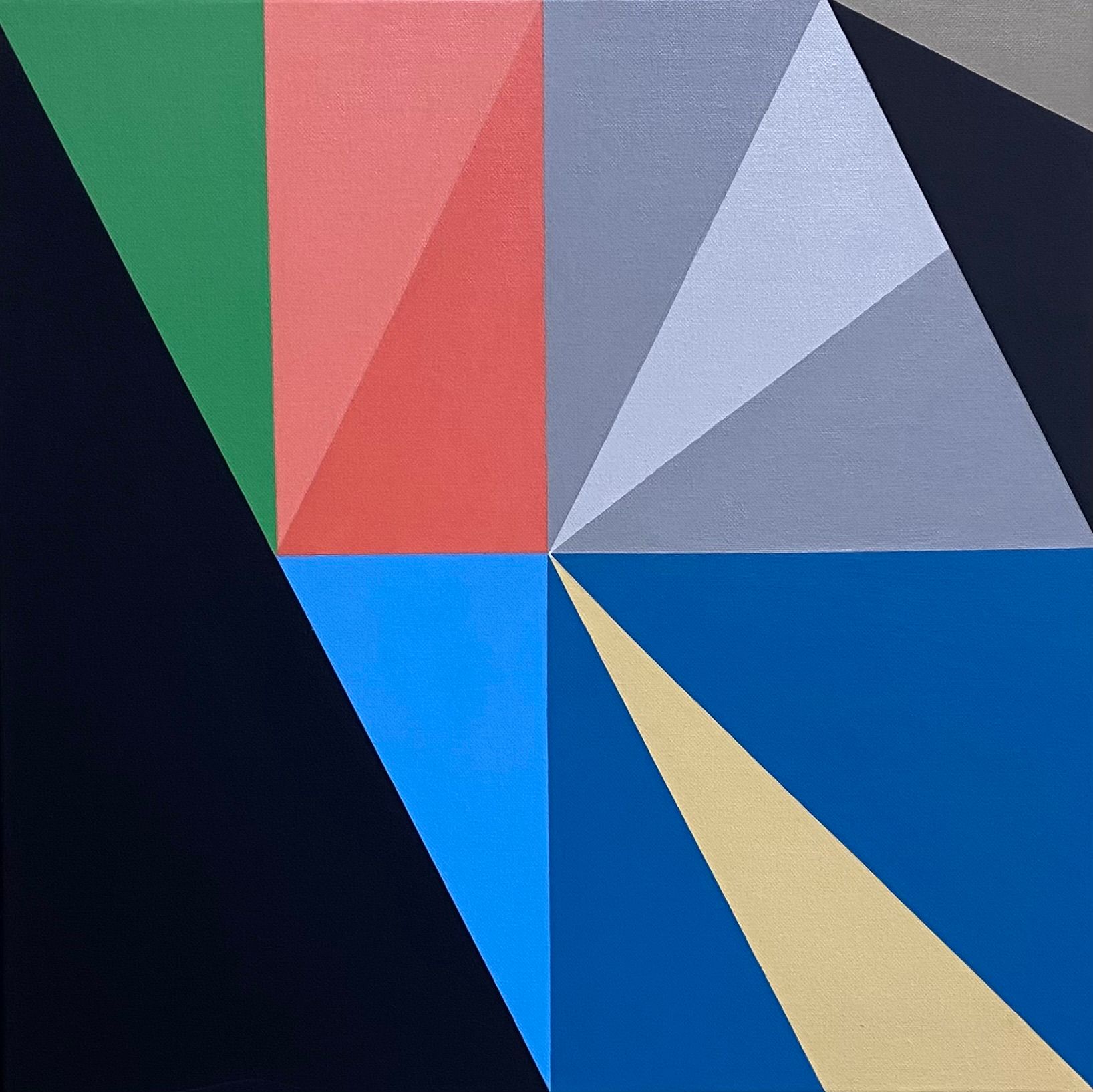 Юрий Ростиславский (Картина, живопись - 
                  50 x 50 см) Морфология треугольника