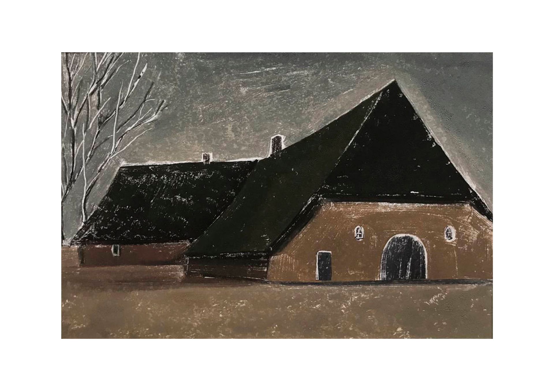 Мария Стадник (Графика печатная - 
                  29.7 x 21.5 см) Flemish landscape